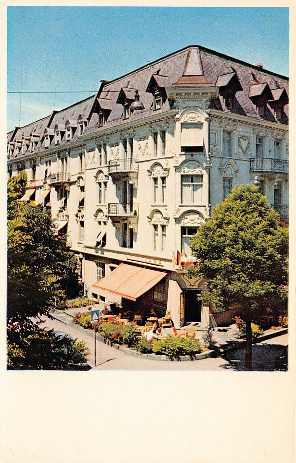 Zurich Switzerland Grand Hotel Quisisana Downtown Dufourstrasse Vtg Postcard Y4