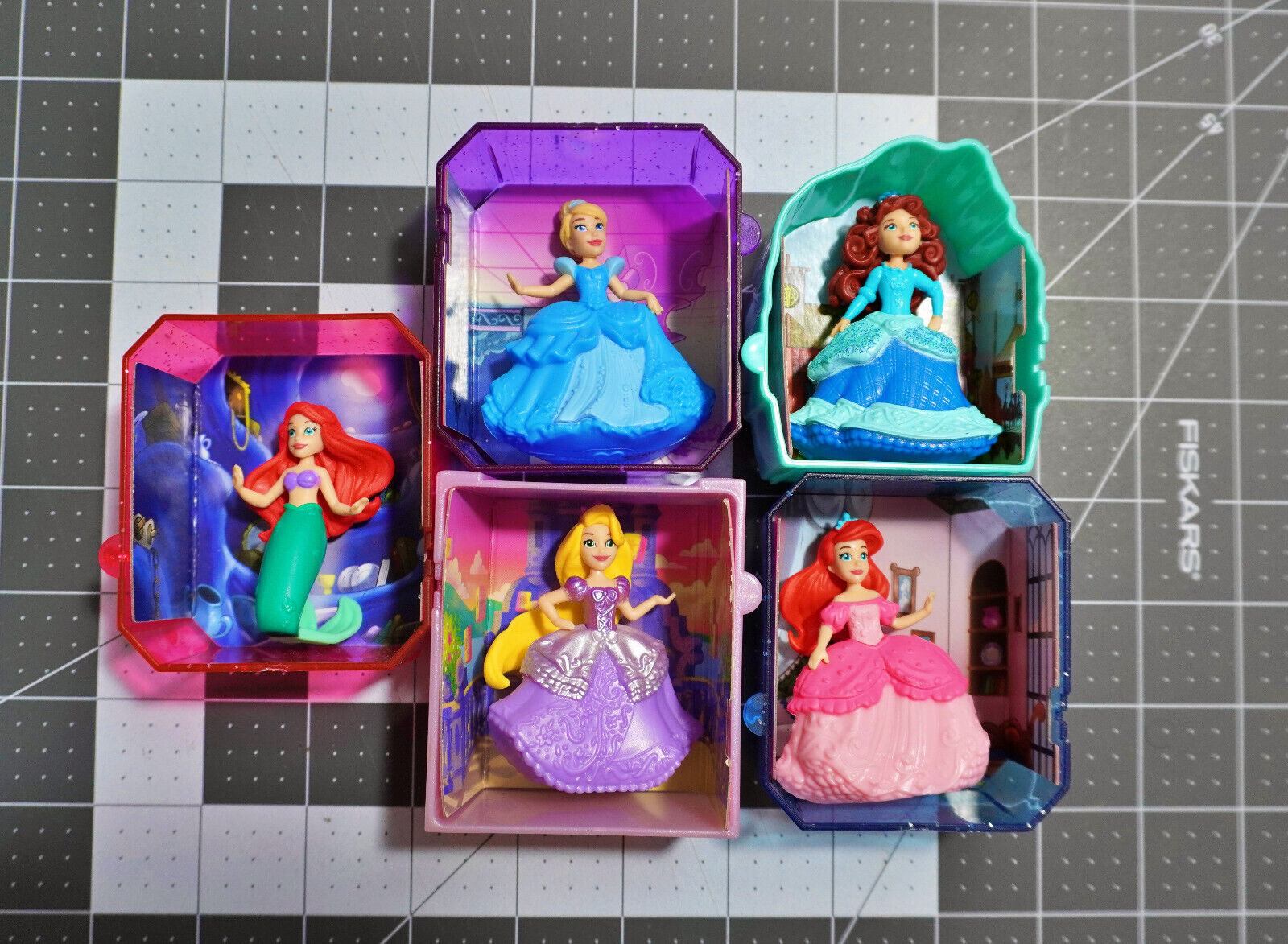 Disney Princess Gem Collection Multiple Series Figures Lot of 5