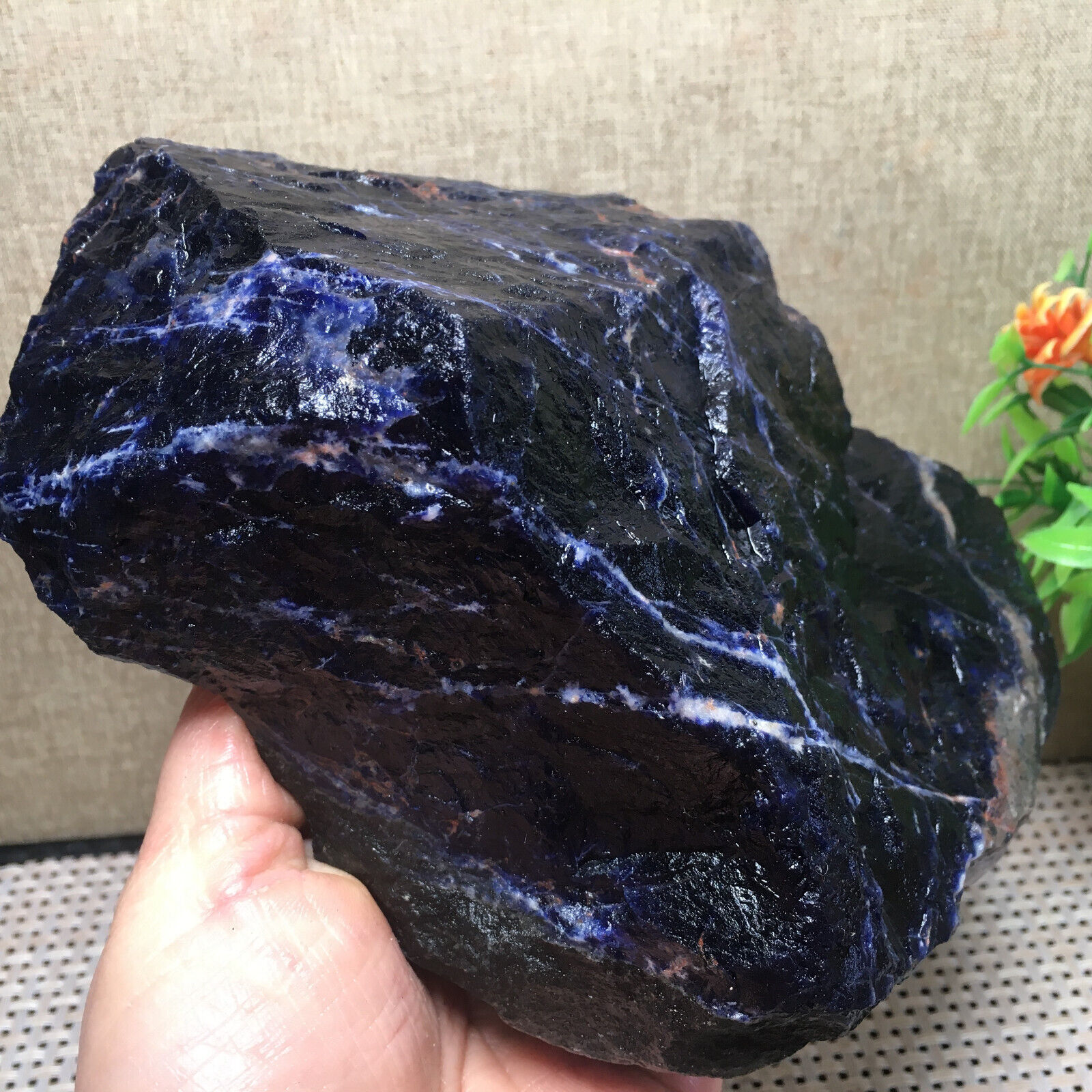 1235g Natural Sodalite crystal Quartz crystal  rough gem Reike  Healing B2327