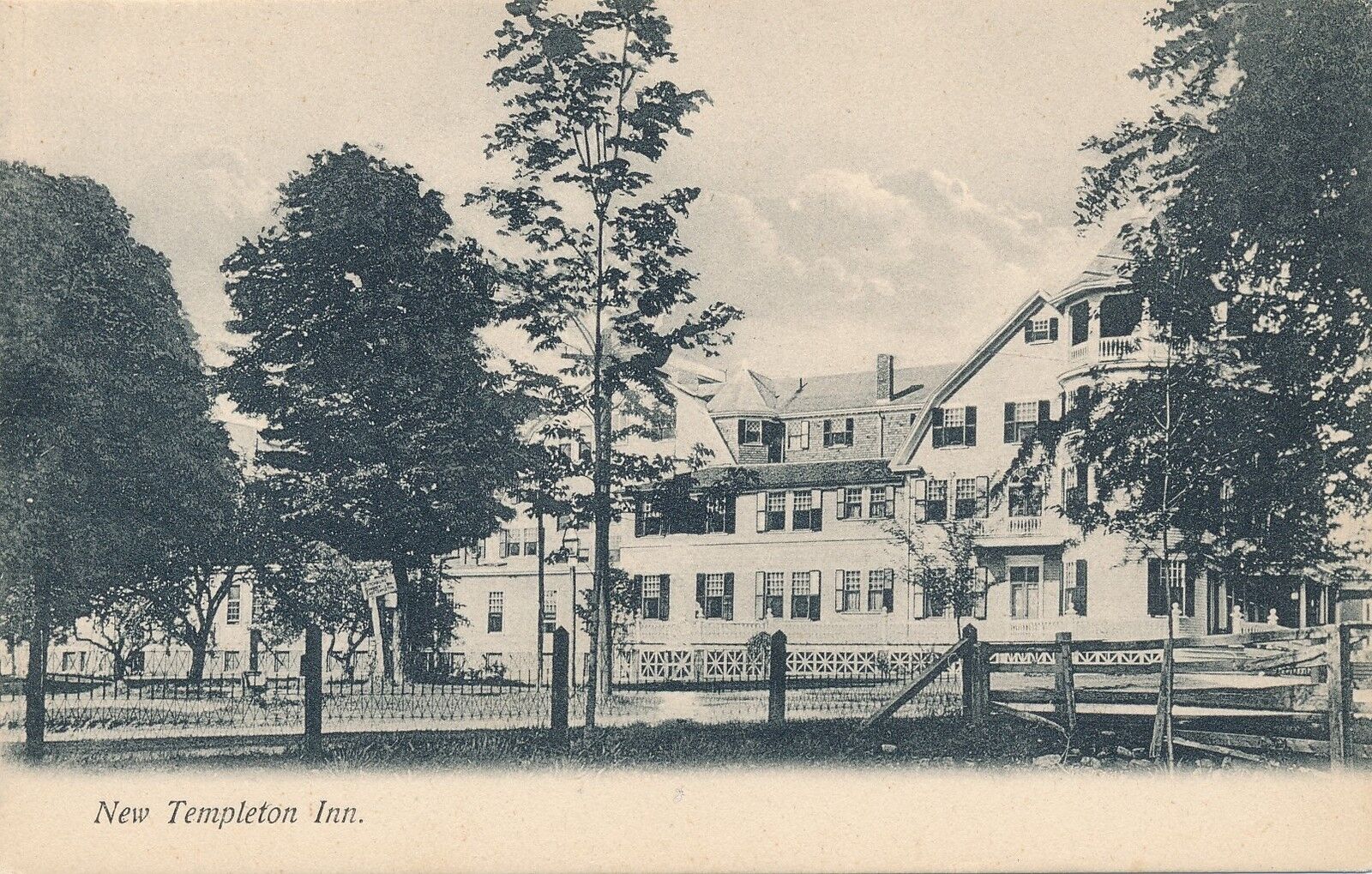 TEMPLETON MA – New Templeton Inn - udb (pre 1908)