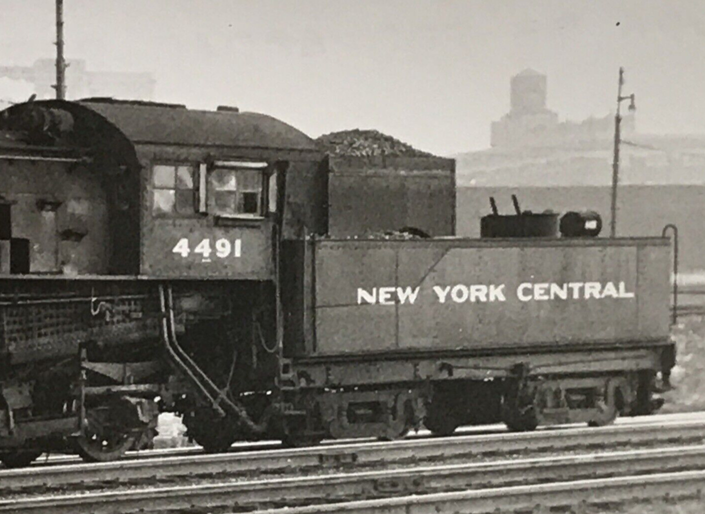 New York Central Railroad NYC #4491 4-6-2 Alco Locomotive Train Photo Chicago IL