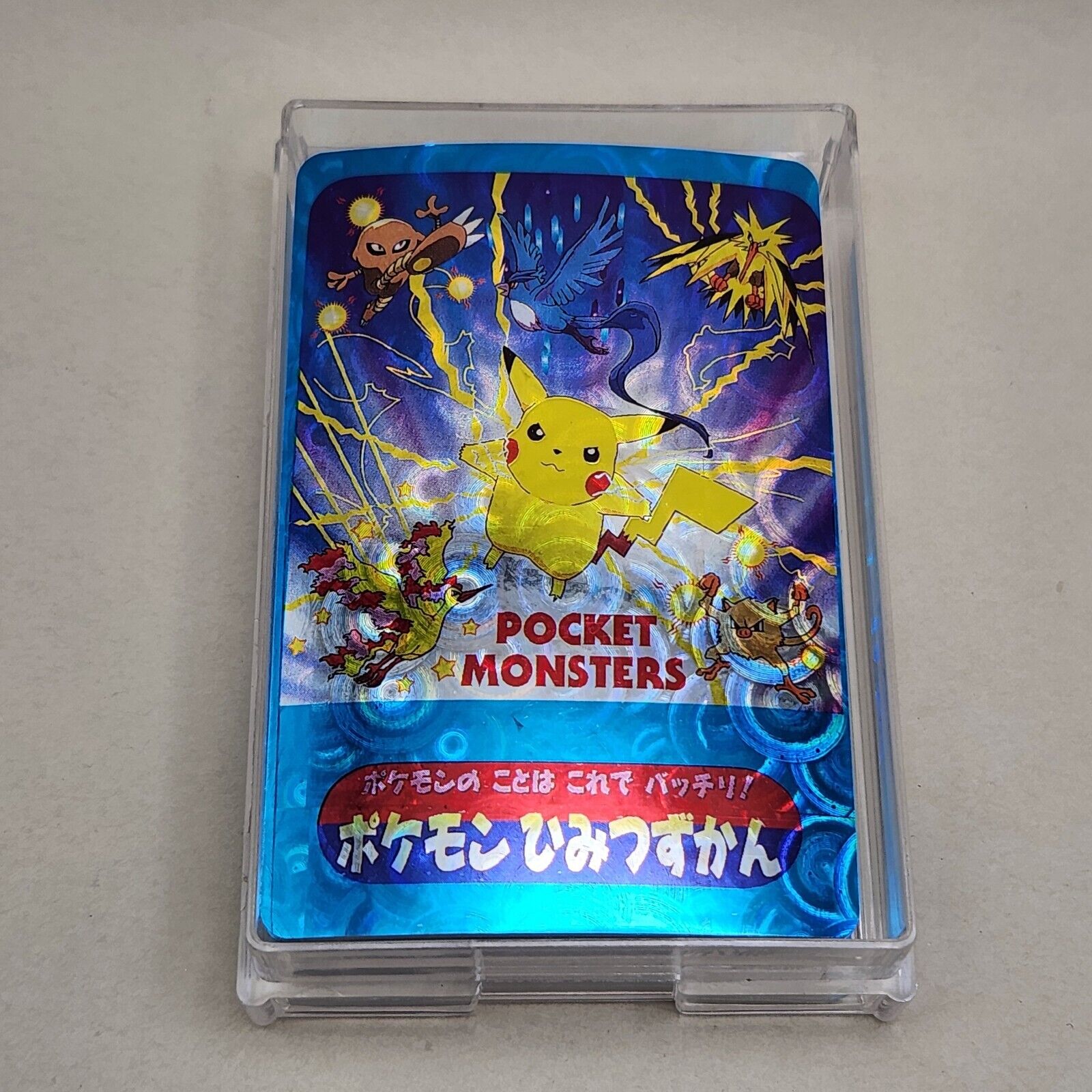 Vtg Pokemon Pocket Monsters Playing Deck 54 Cards Holo NOS Japanese RARE Read