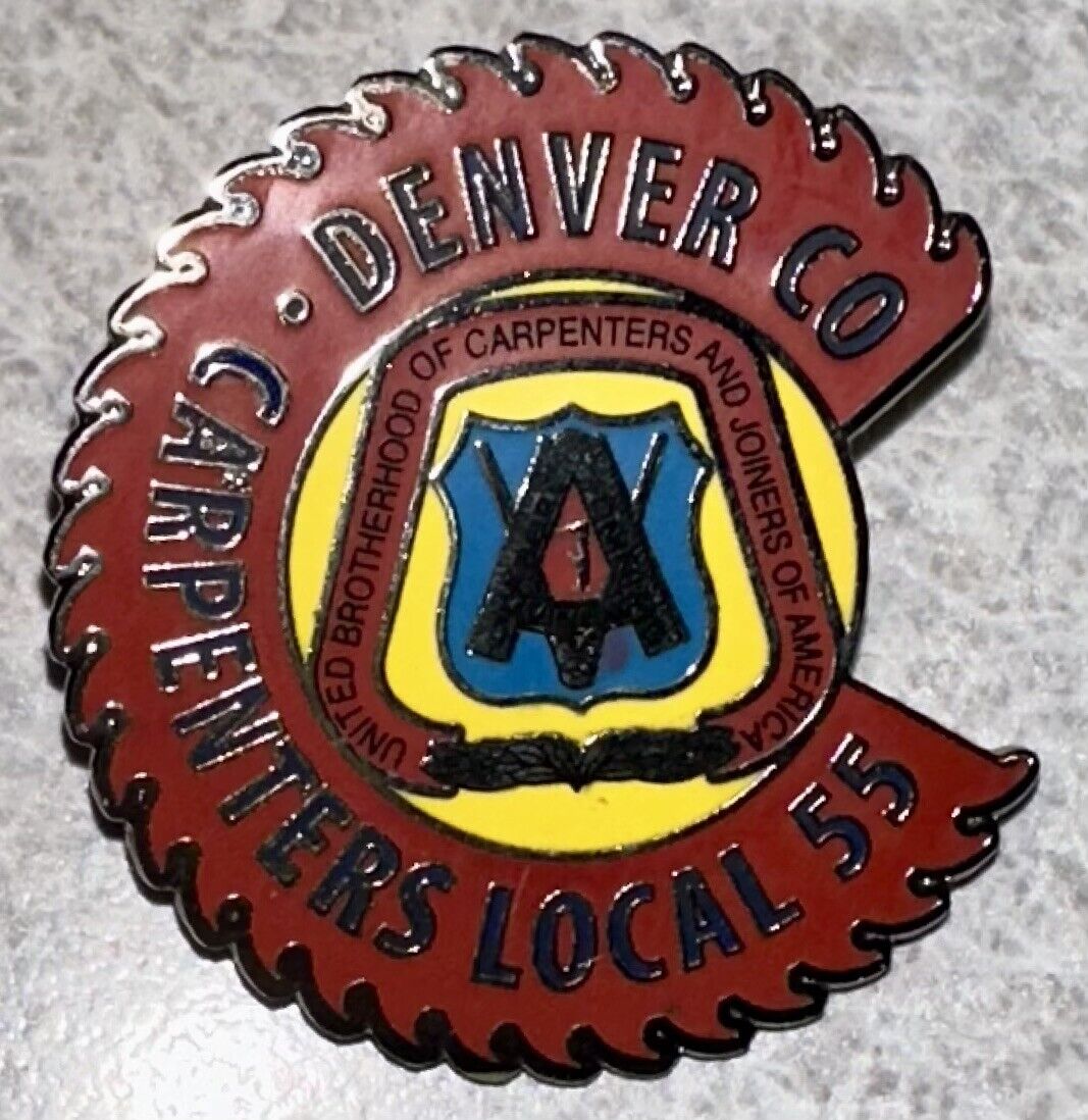 Carpenters Denver Colorado Union Local 55 Lapel Pin [H]