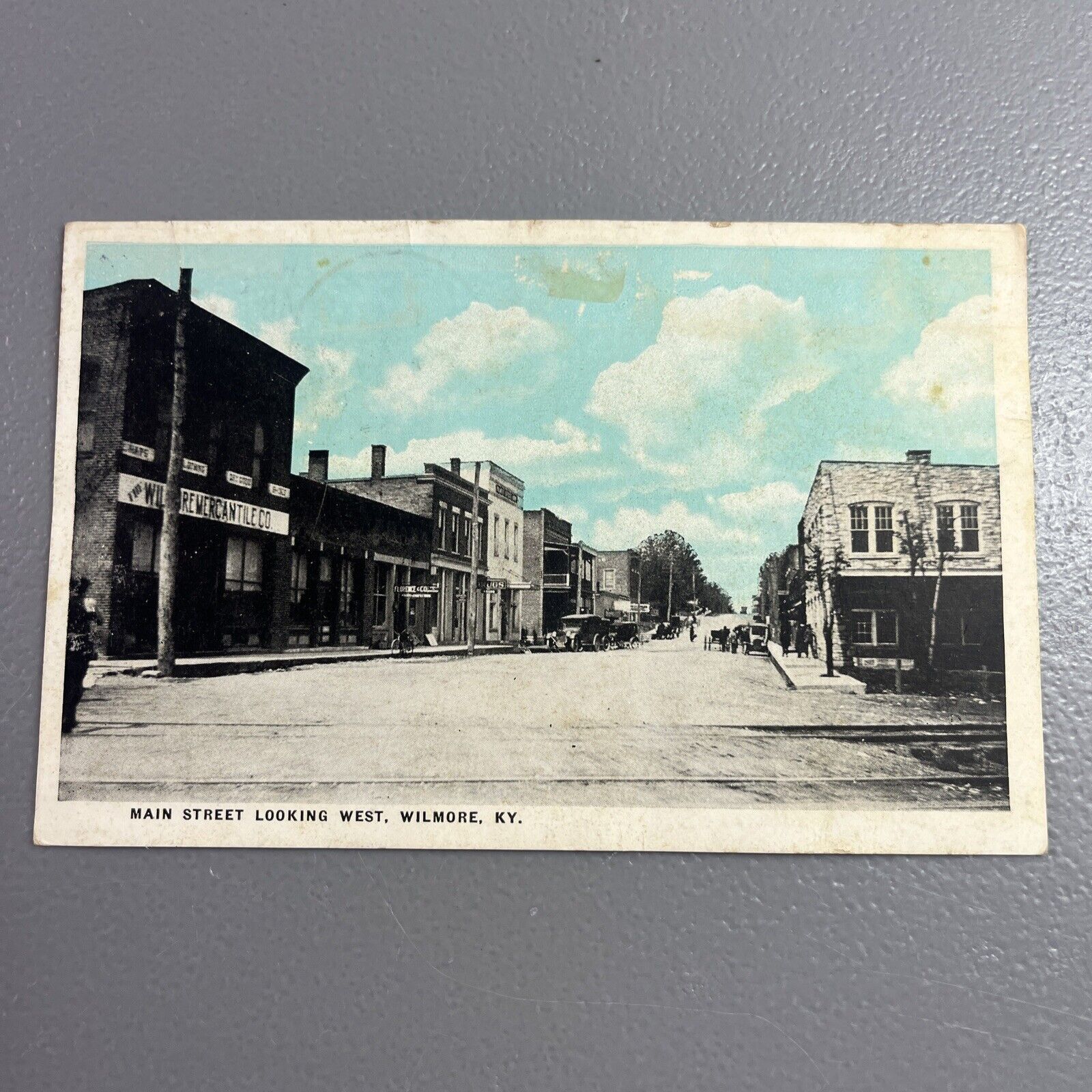 Main Street Looking West Wilmore Kentucky Postcard