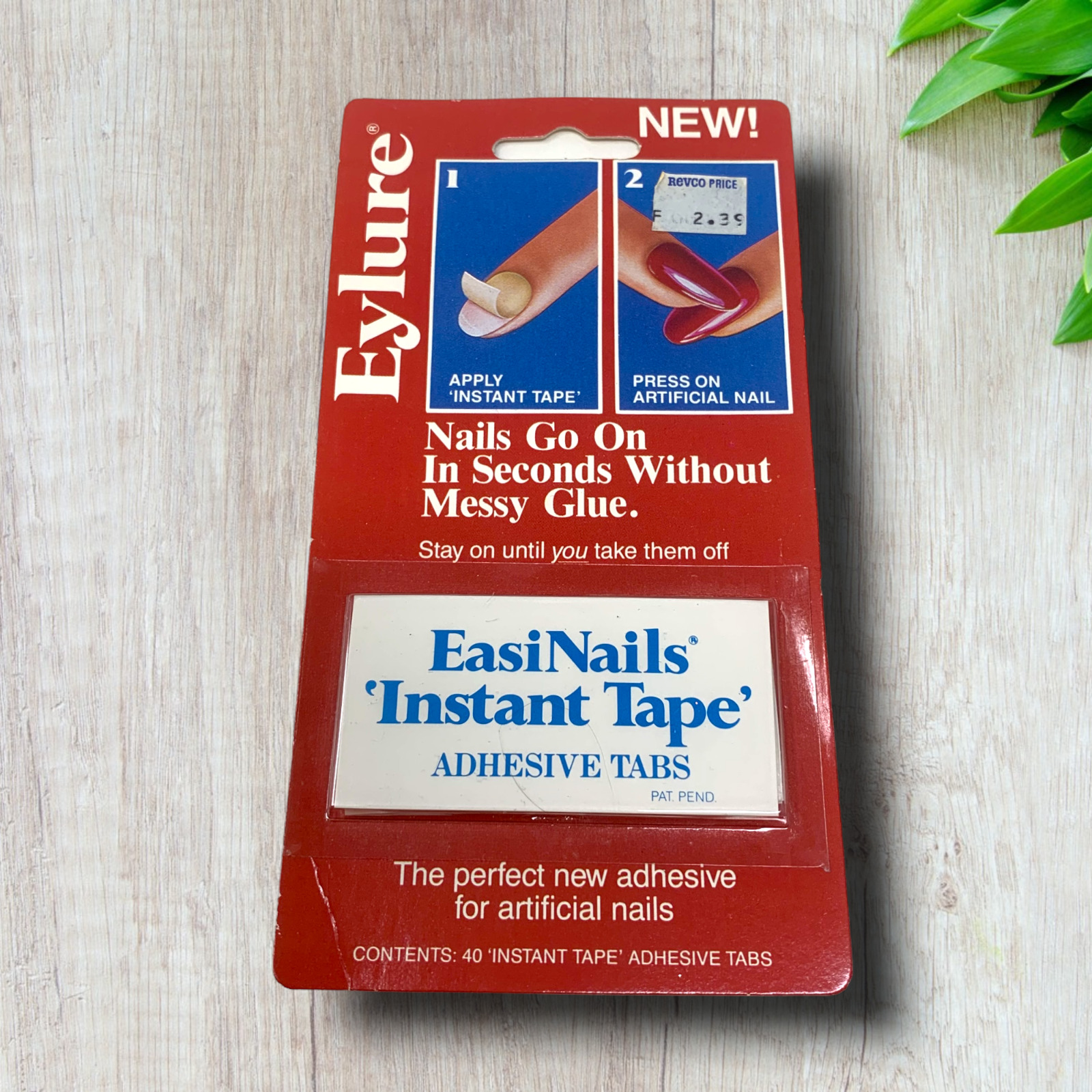 Vintage 1980's Eylure EasiNails Instant Tape No Messy Glue TV Movie Prop Revco