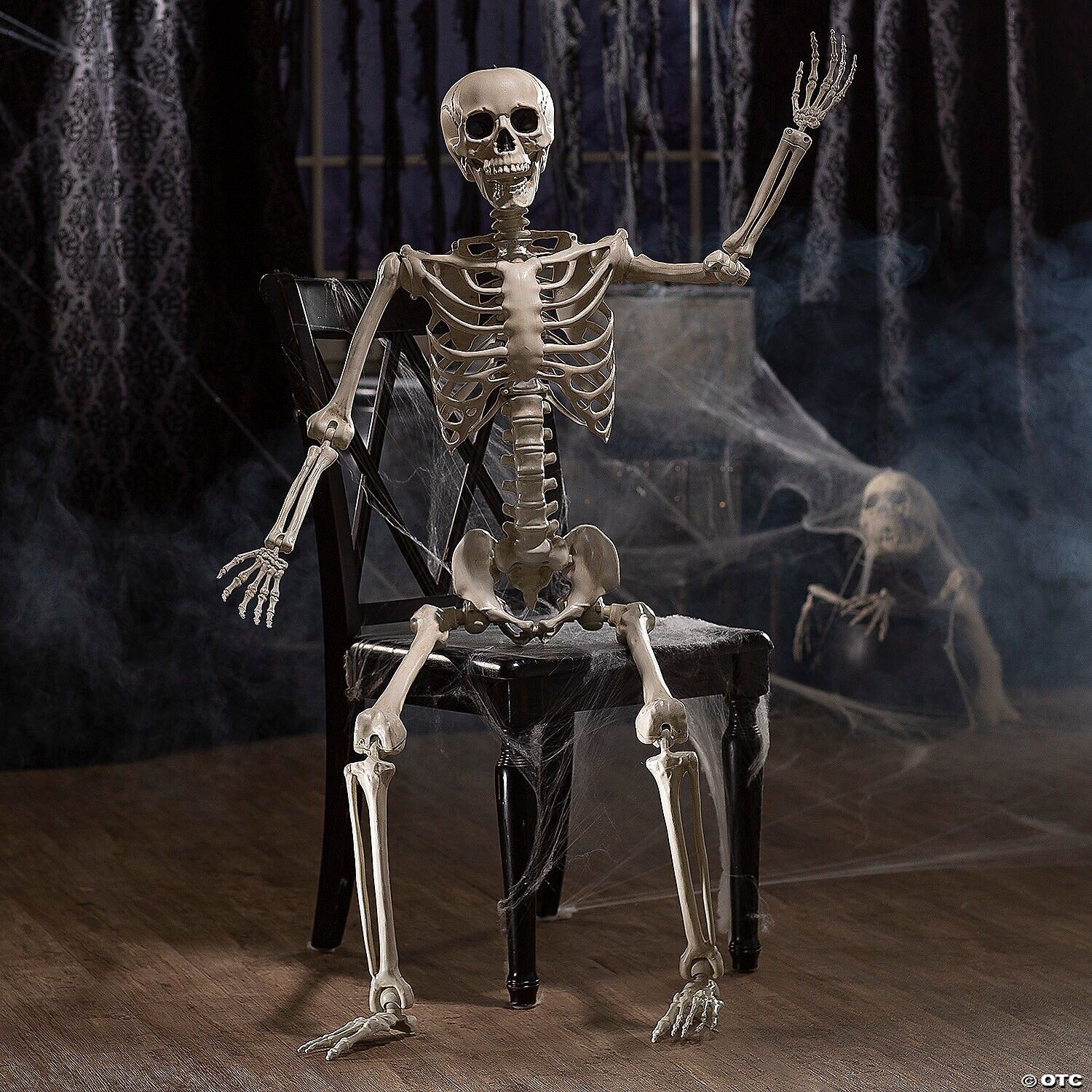 5 Ft. Life-Size Posable Skeleton Halloween Decoration