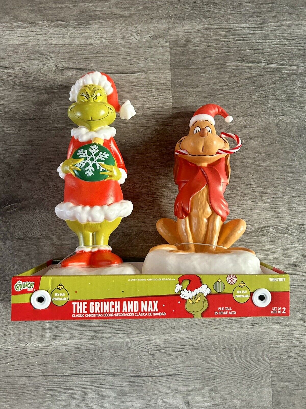 How The Grinch Stole Christmas Blow Mold And Dog Max 2 Piece NEW Fast 