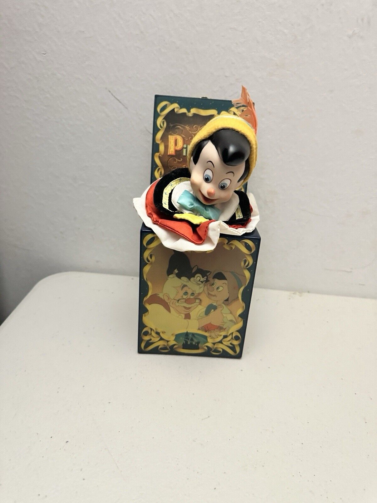 Walt Disney's PINOCCHIO 50th Anniversary Mini Musical Jack-In-The-Box