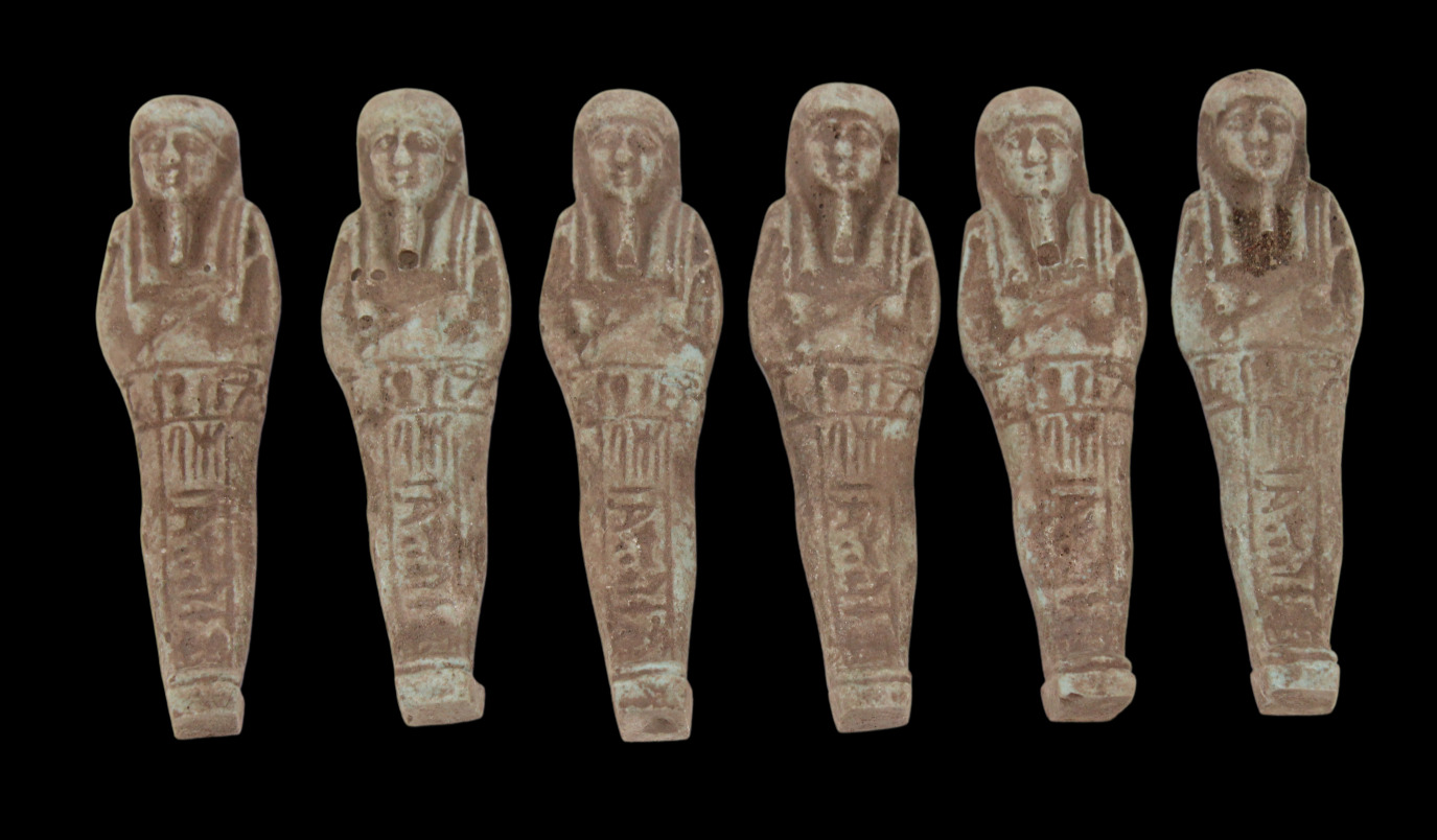 6 RARE ANCIENT EGYPTIAN PHARAONIC ANTIQUE USHABTI Pjaraonic Shabti Stone EGYCOM