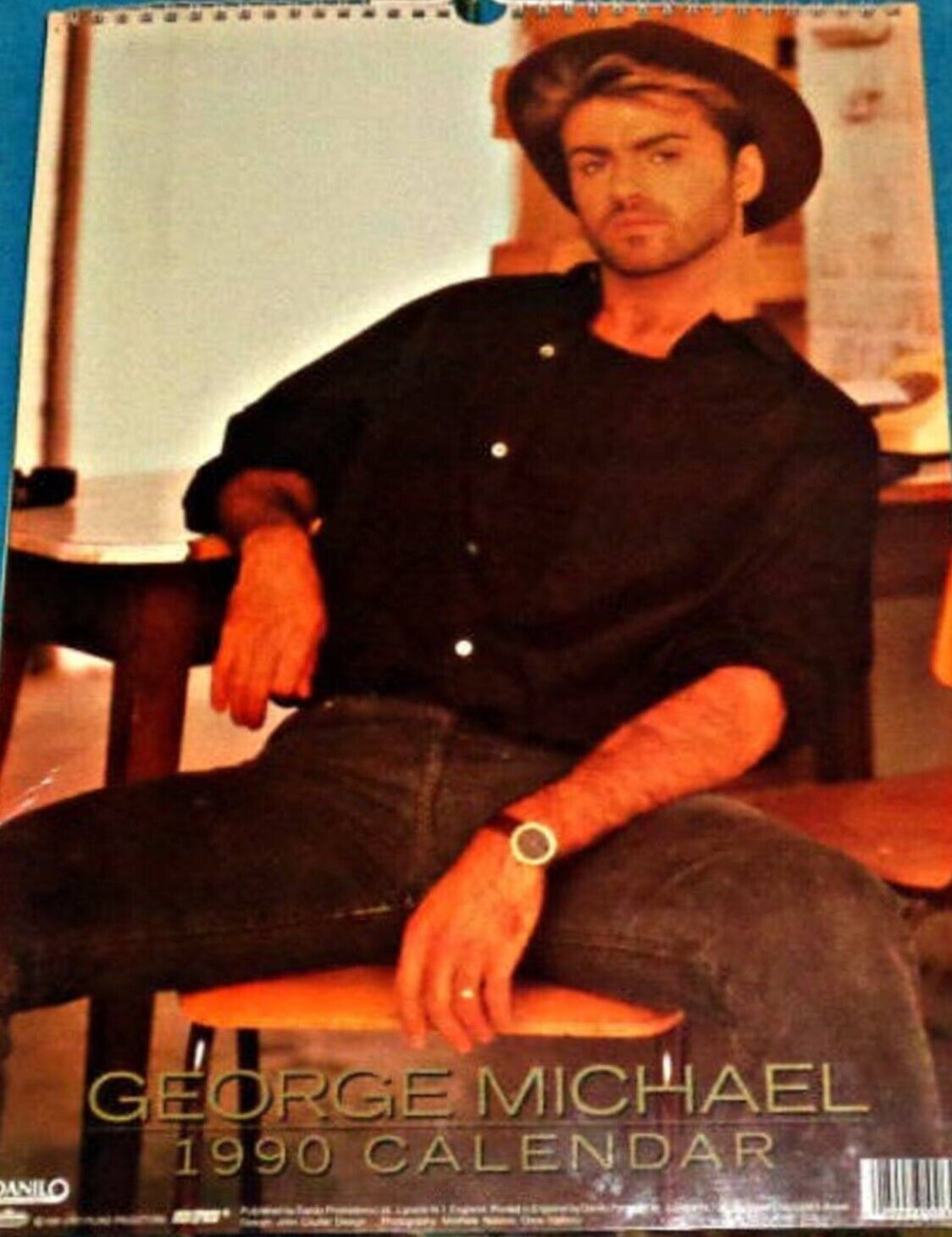 George Michael OFFICIAL 1990 CALENDAR, never used,  dates match 2018