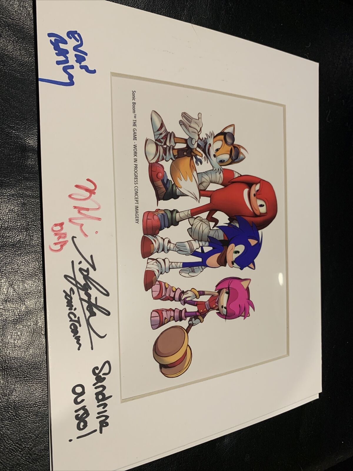 VERY RARE - Sonic Boom the Game Concept imagery - Autographed