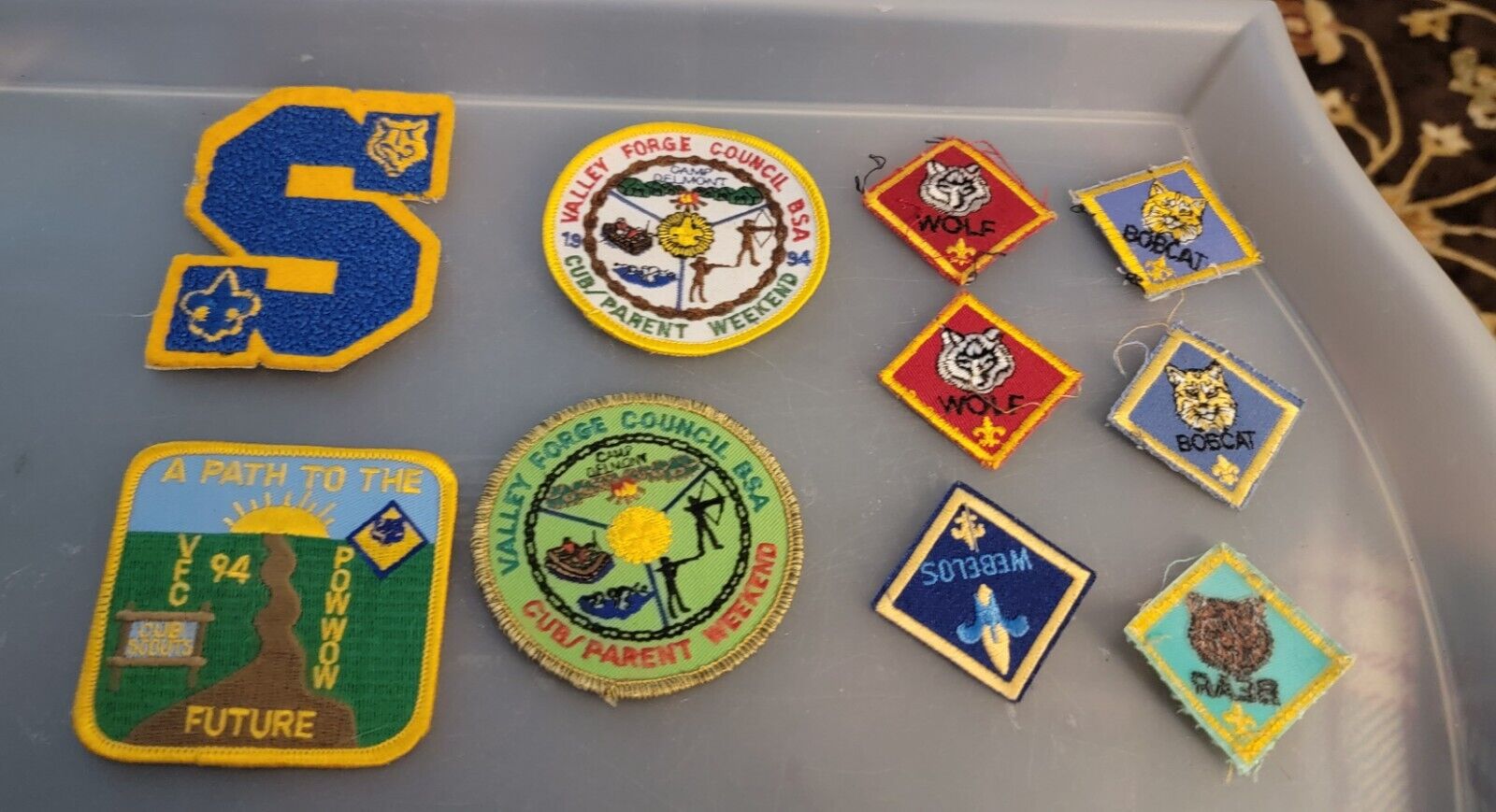 Lot Of 10 Random Small Vintage Cub Scout Patches Ranging From New To Used