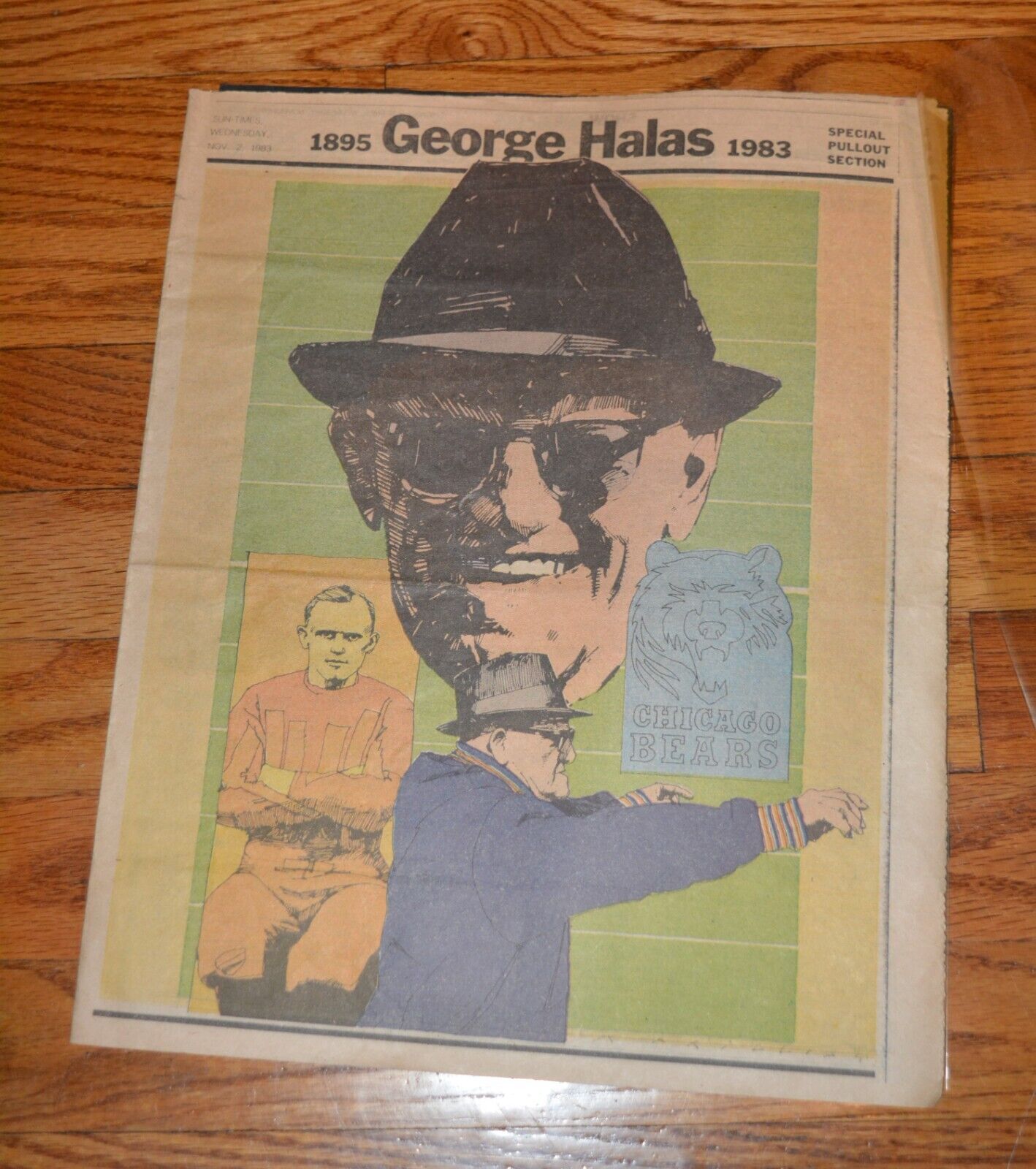 NOV. 2, 1983 GEORGE HALAS & CHICAGO BEARS News Special Pullout WALTER PAYTON