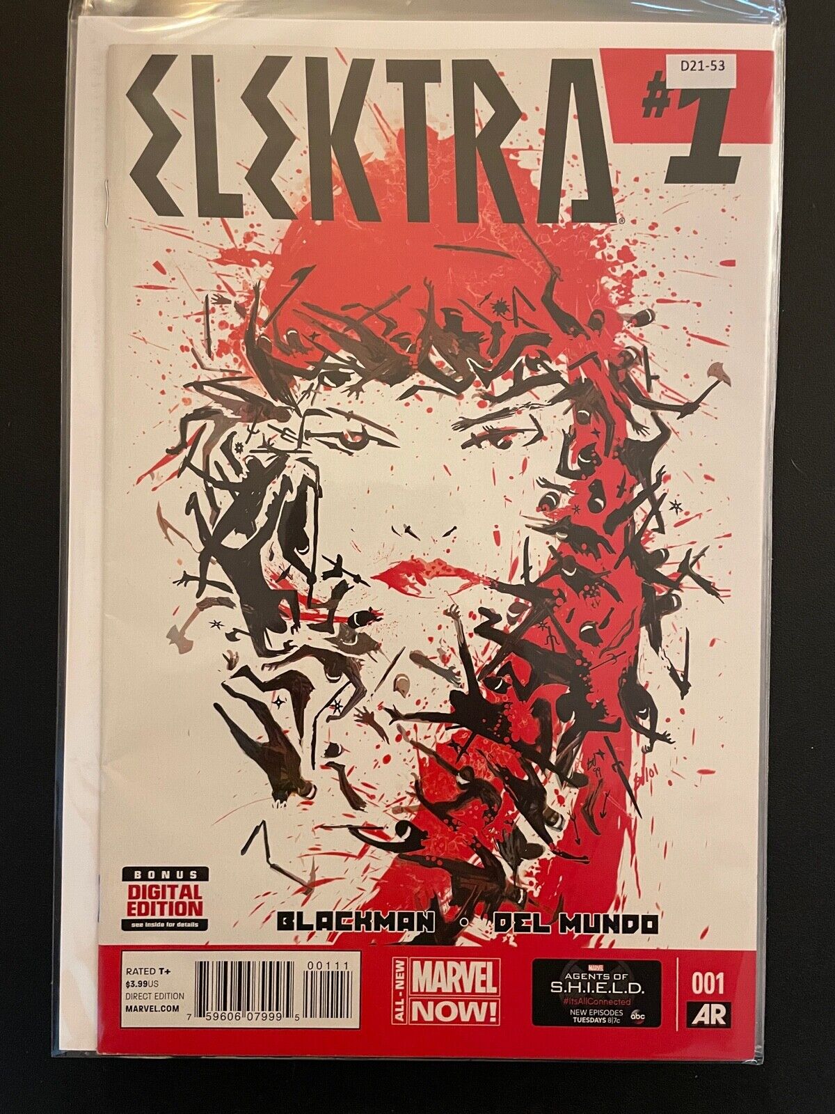 Elektra vol.3 #1 2014 High Grade 8.0 Marvel Comic Book D21-53