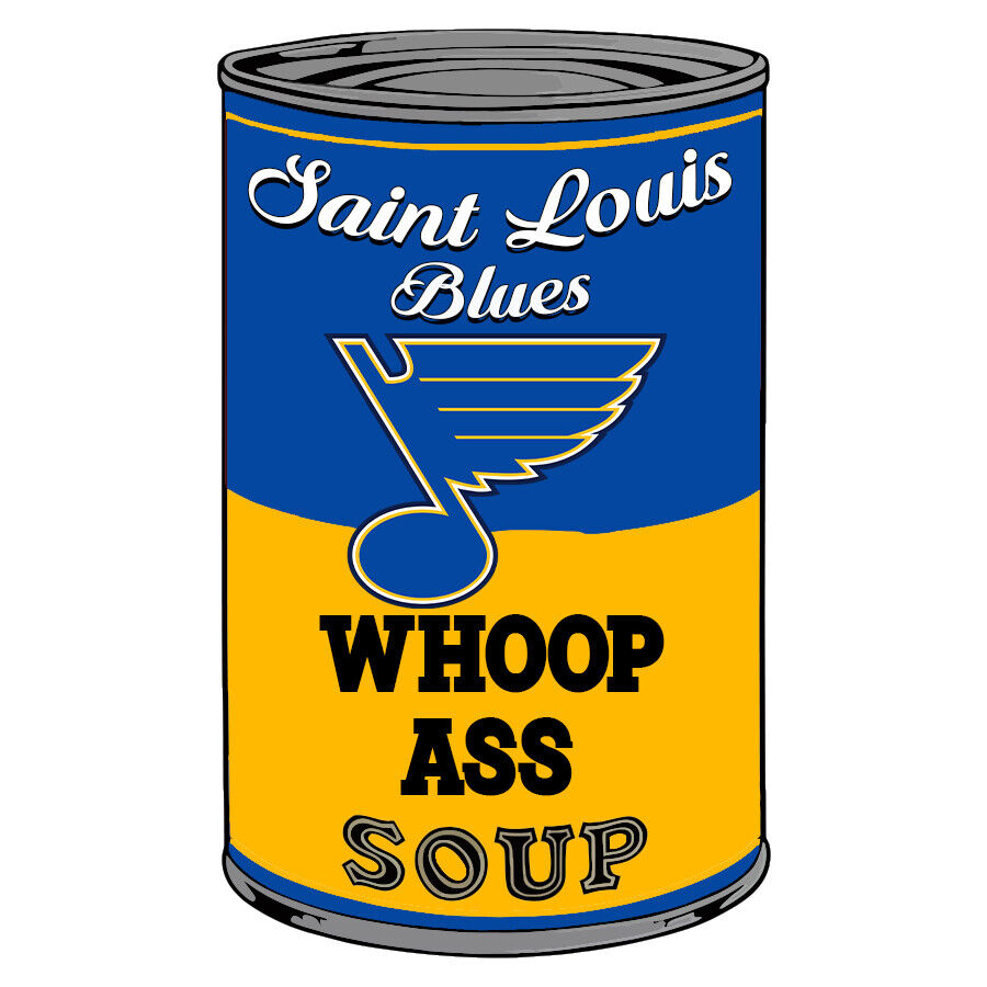 St Louis Blues Can Of Whoop A** Vinyl Decal / Sticker 10 sizes Tracking