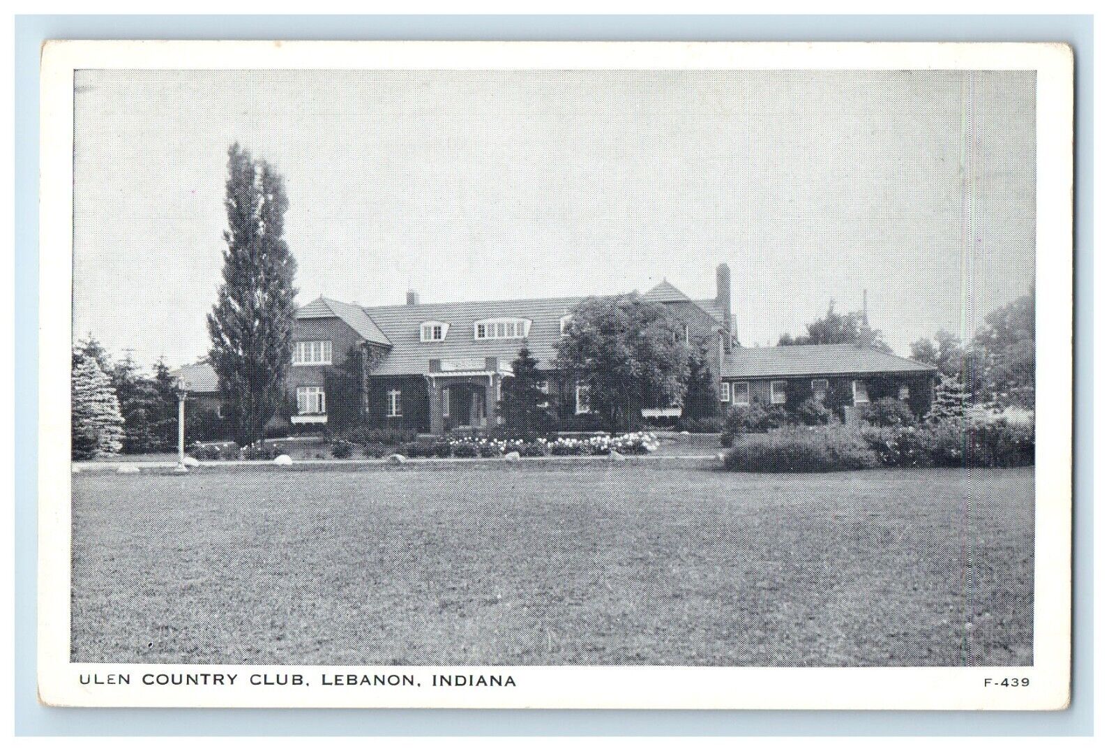 c1930\'s View Of Ulen County Club Lebanon Indiana IN Unposted Antique Postcard