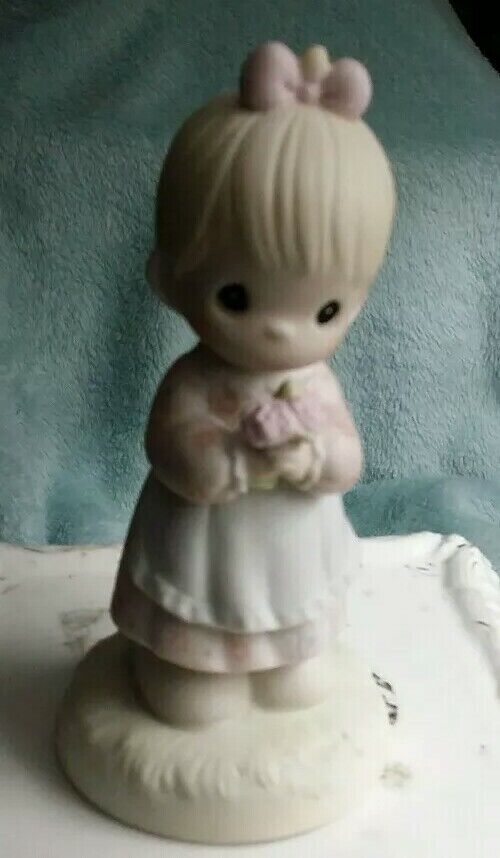 Vintage 1987 PRECIOUS MOMENTS MOMMY I LOVE YOU LARGE FIGURINE