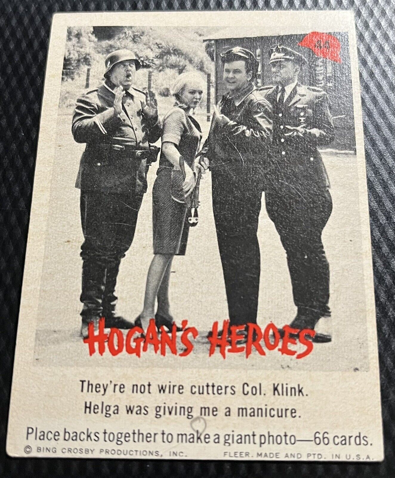 1965 Fleer Hogan's Heroes - Card #44 - Lesser Grade Condition - Flaws