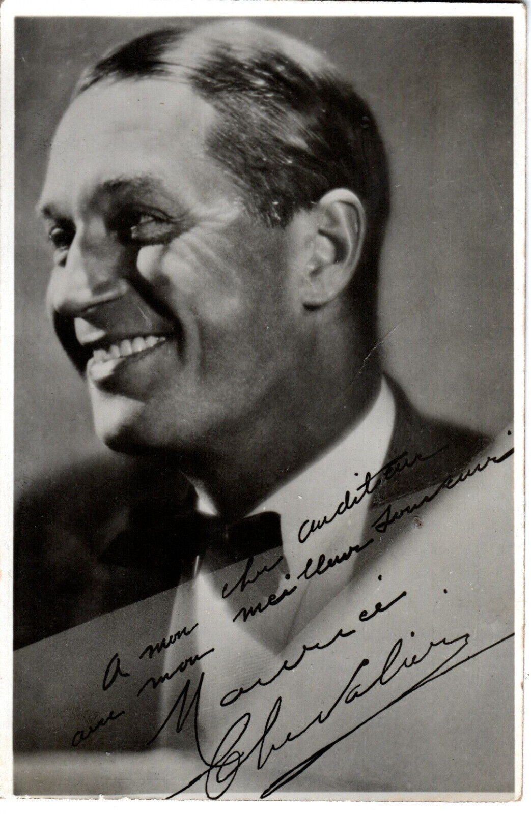 Original autographed photo - Maurice CHEVALIER - Signature Autograph -