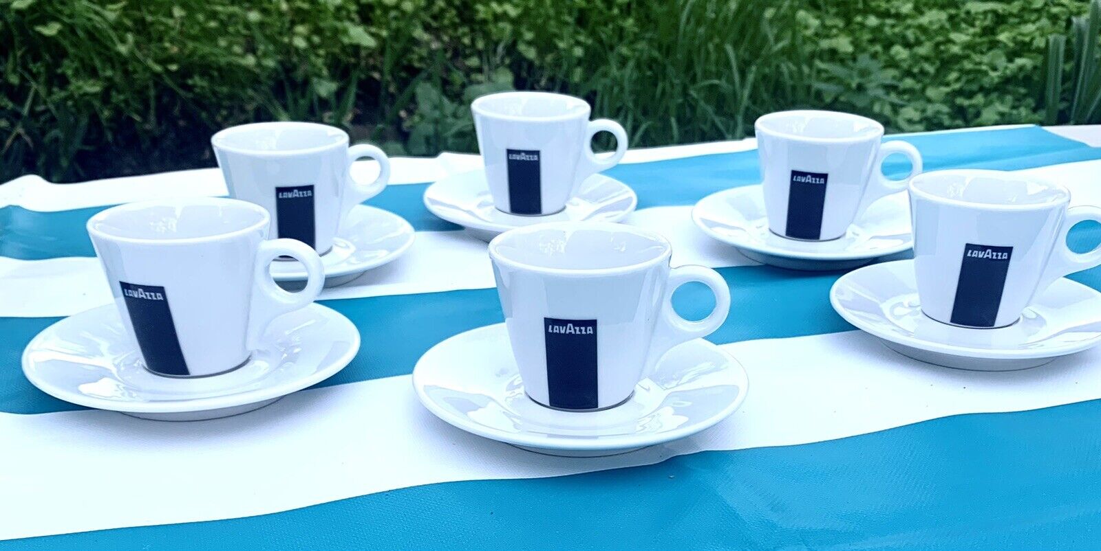 Lavazza Blue Espresso Cup and Saucer (x5)