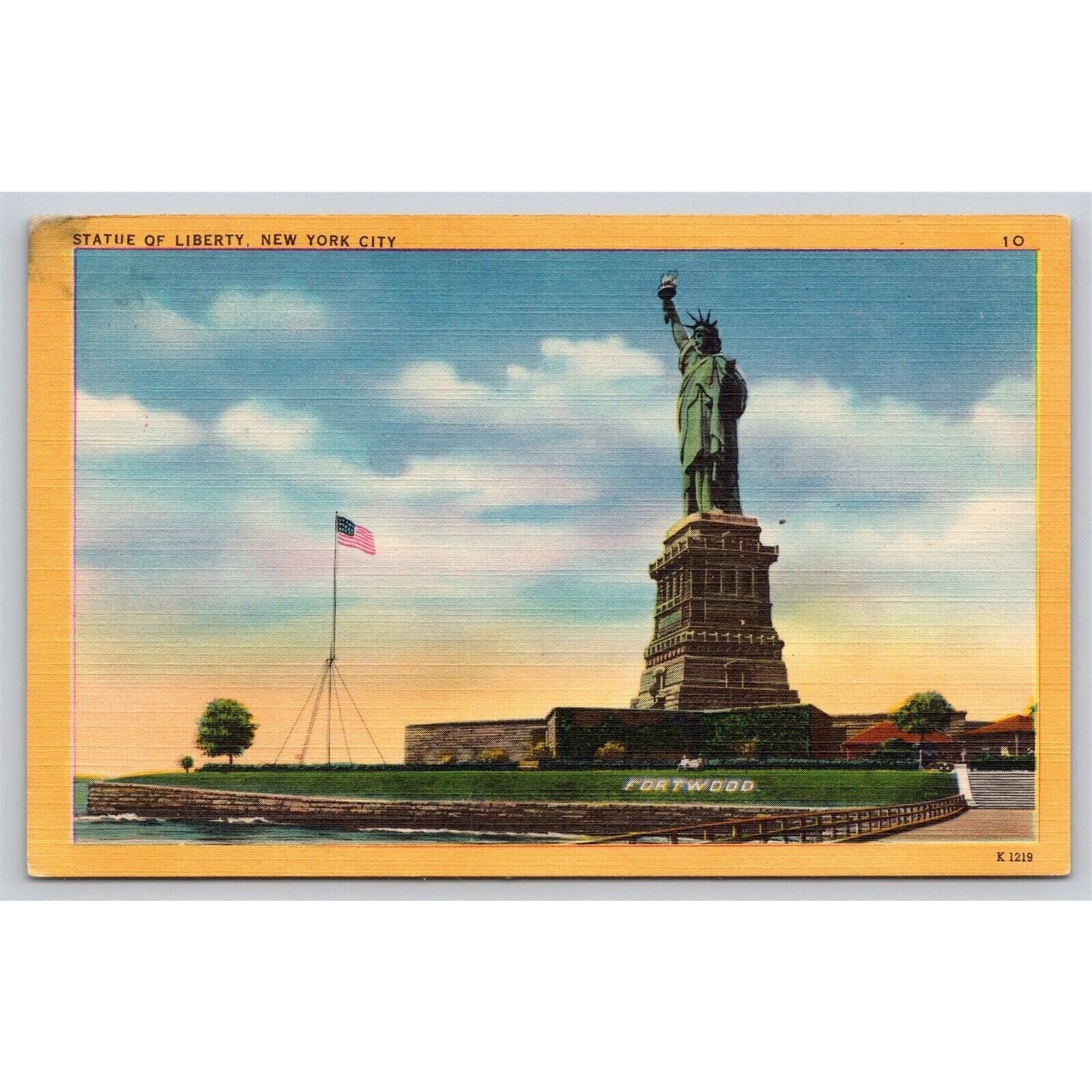 Postcard NY New York City Statue Of Liberty Bedloe Island