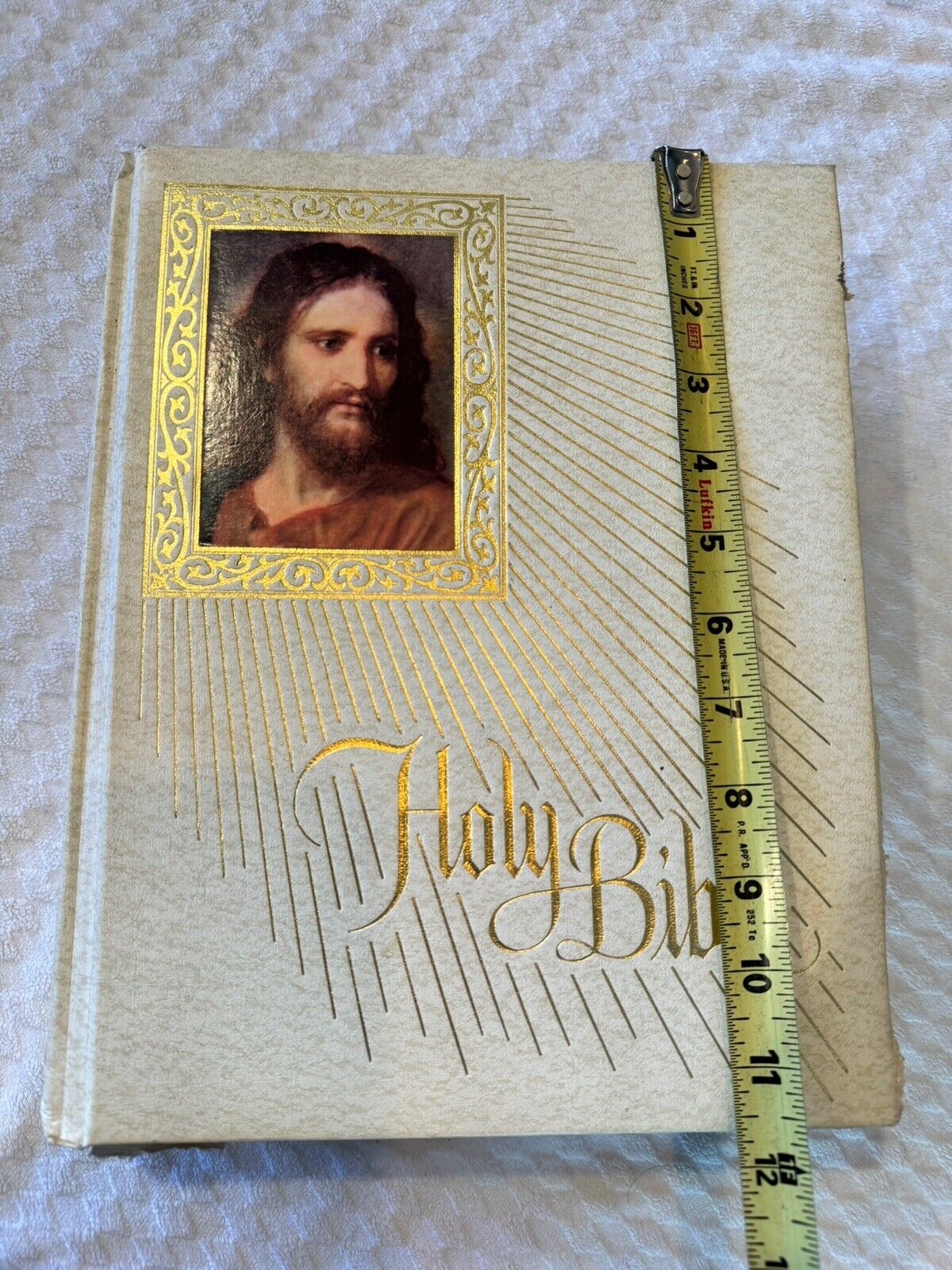Vintage Holy Bible Book Fireside Family Red Letter Edition