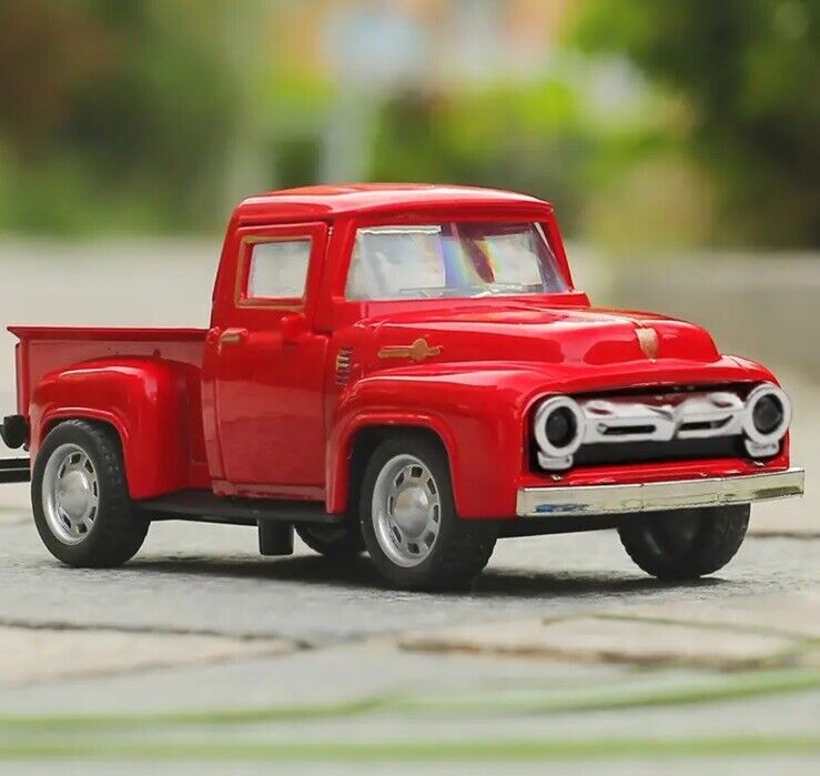 Vintage Old Red Truck Decor Farmhouse Diecast Truck.