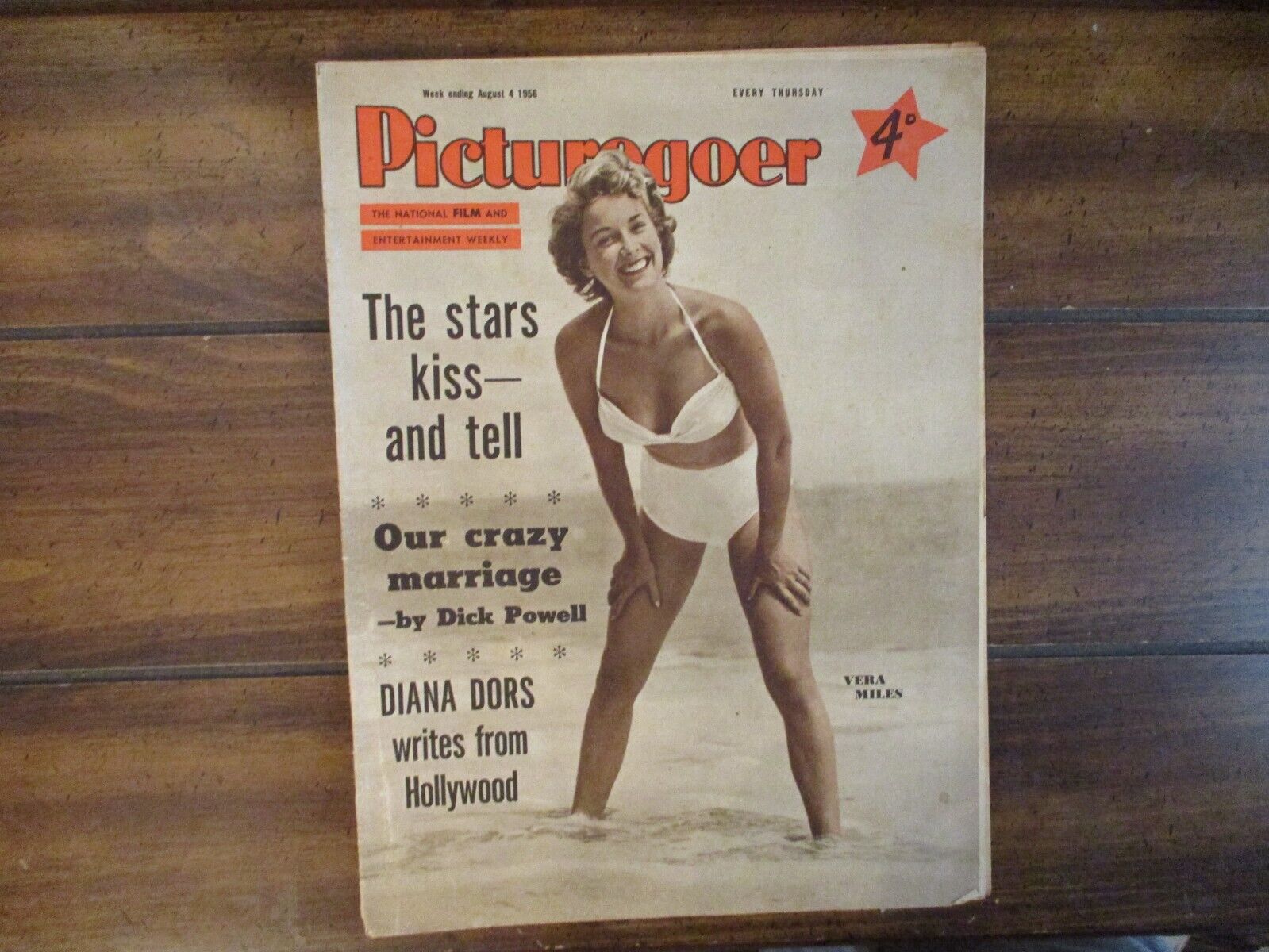 1956 Picturegoer Mag(VERA MILES/JEREMY SPENSER/JOHN MILLS/DICK POWELL/MAR MONROE