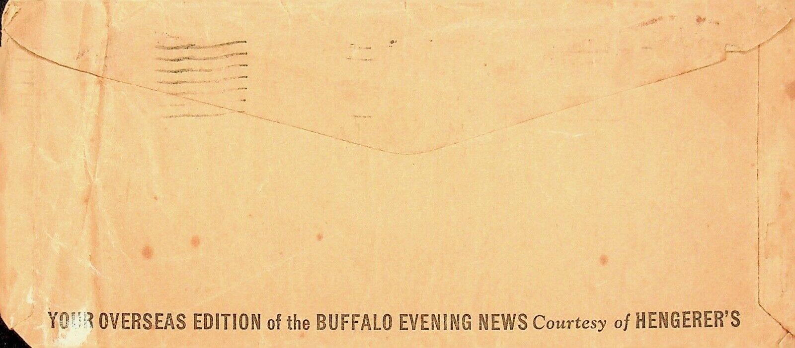 1941 Buffalo Evening News Envelope Used to Send Paper To Serviceman - E11-C