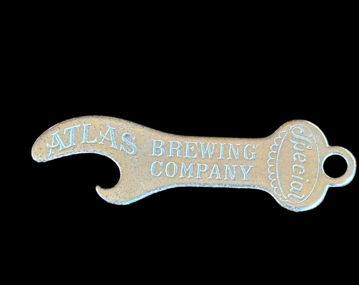 Vintage ATLAS BREWING Co. CHICAGO ILLINOIS Bottle Opener Advertising Key Chain