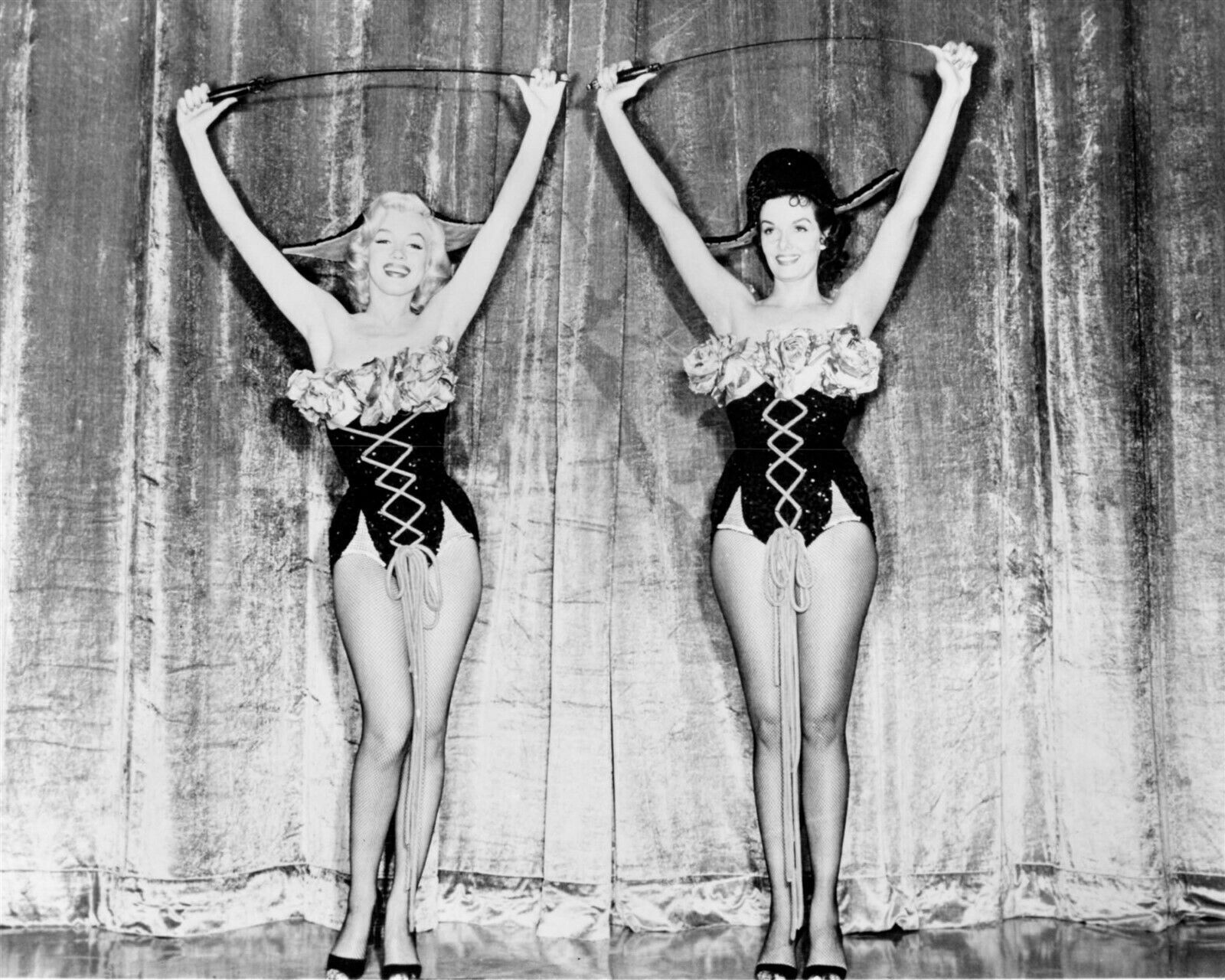 Gentlemen Prefer Blondes 1953 Marilyn Monroe Jane Russell burlesque 24x30 poster