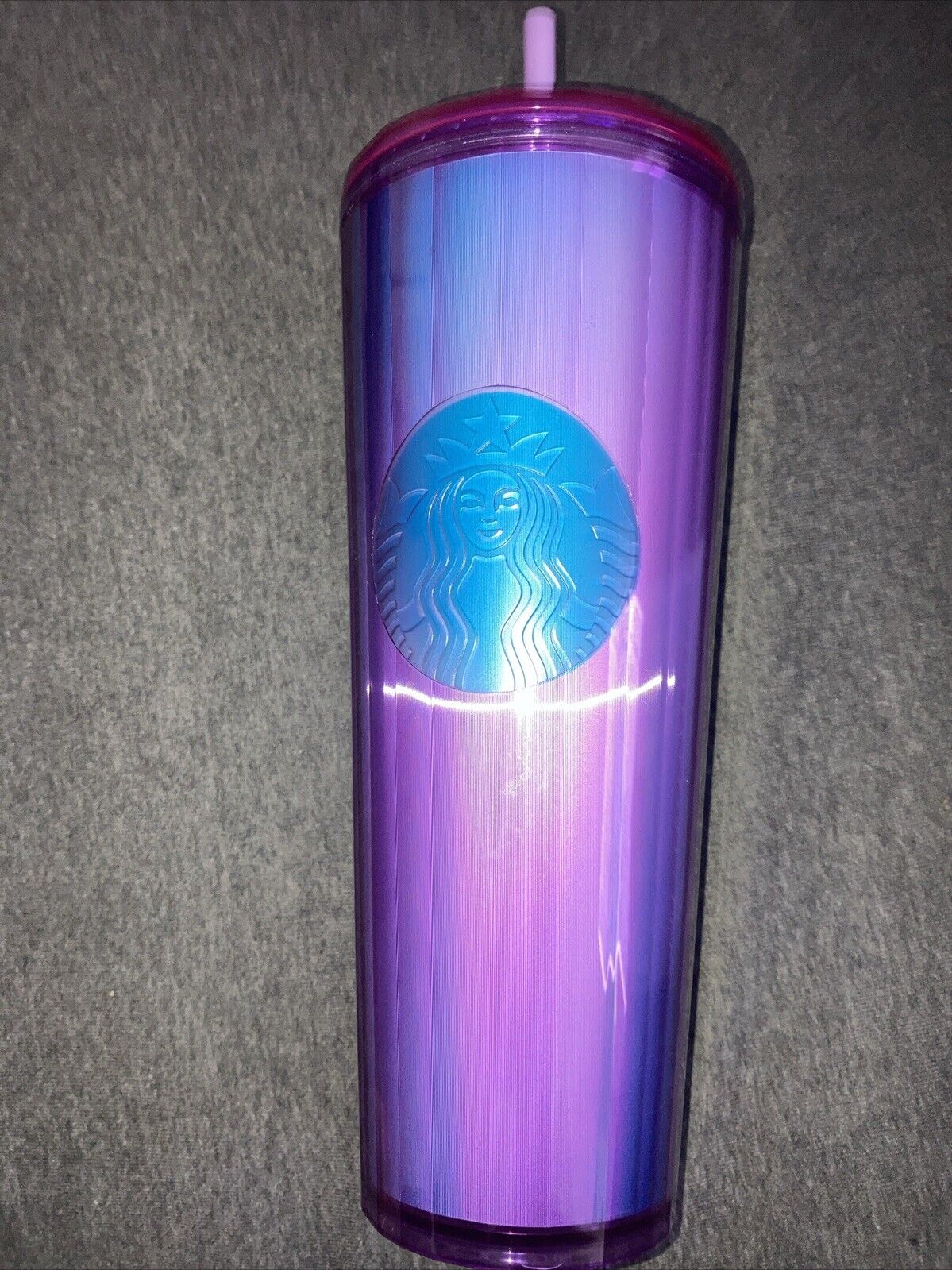 NWT Starbucks Summer 2022 Purple Kaleidoscope Dome Cold Cup Tumbler New