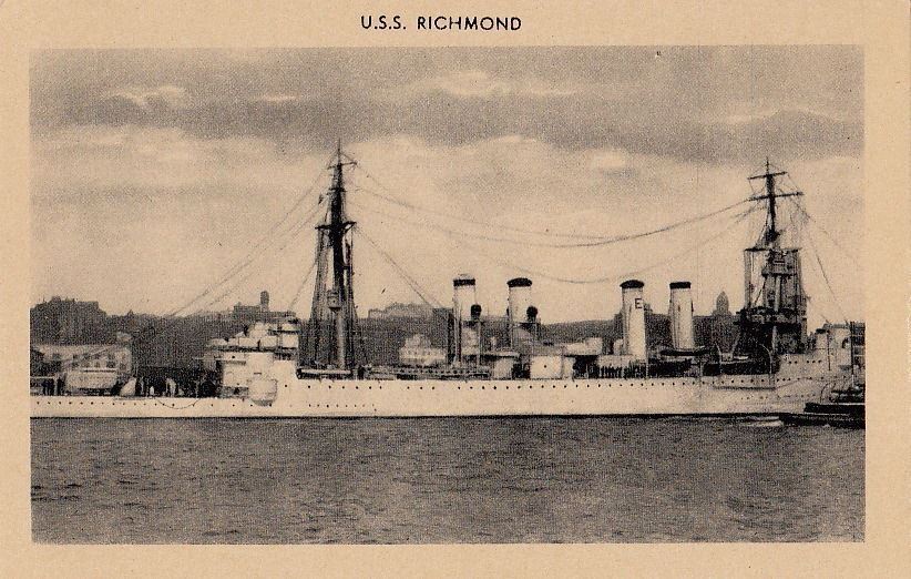 Postcard Ship USS Richmond