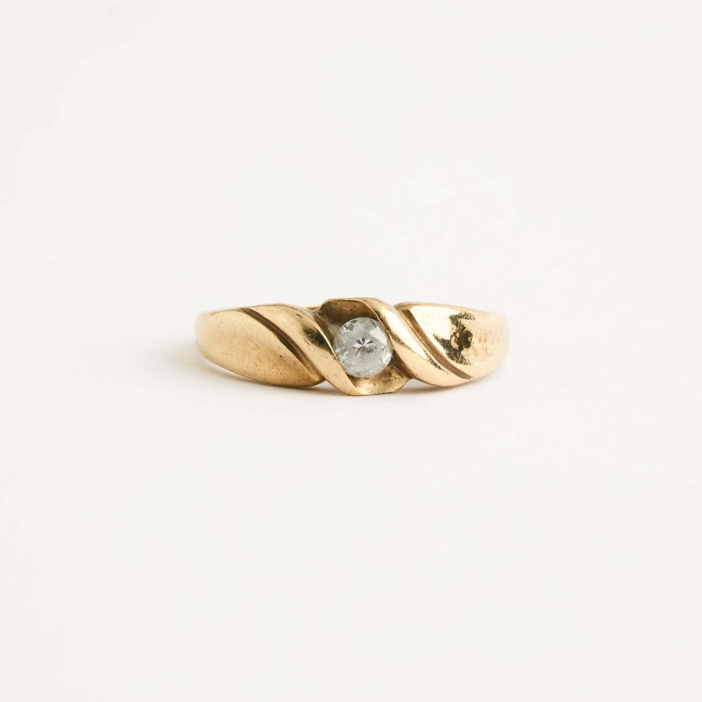 Ring in 8K Gold size 5¼ | Real Genuine Gold | Fine Jewelry | Nordic