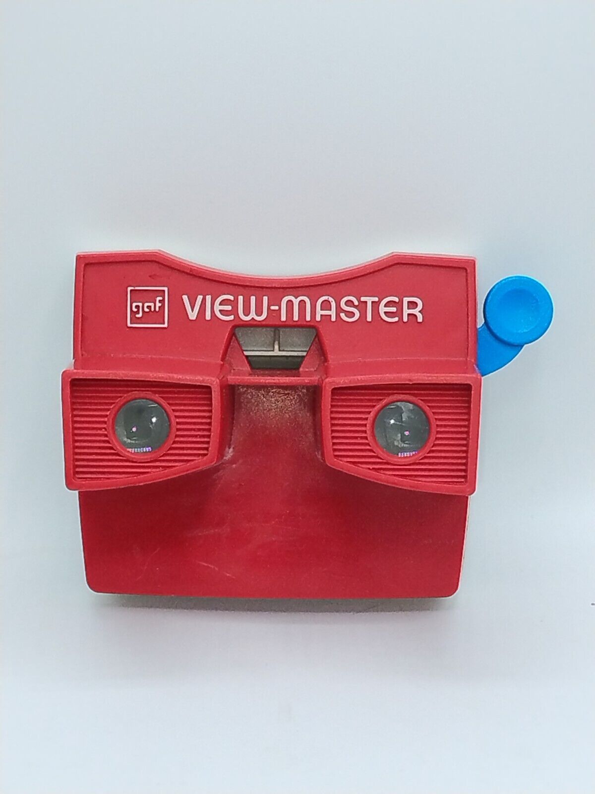 Vintage 1970’s GAF View-Master Viewer Red & White VTG Toy Stereoscope