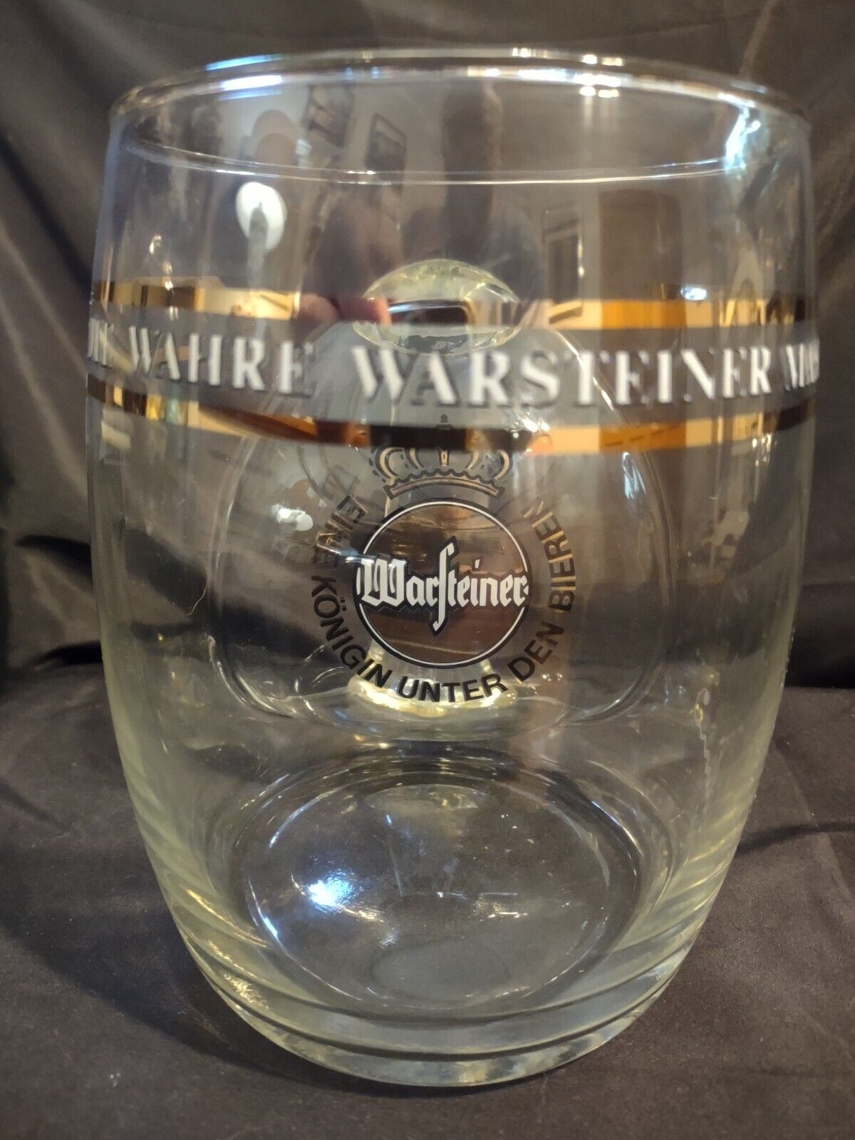 Luigi Colani Warsteiner 1L Collectors’ Glass Beer Stein Mug Vintage Signed