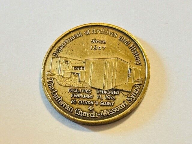 1979 The Lutheran Church - Missouri Synod Coin - Dept of Archives and History