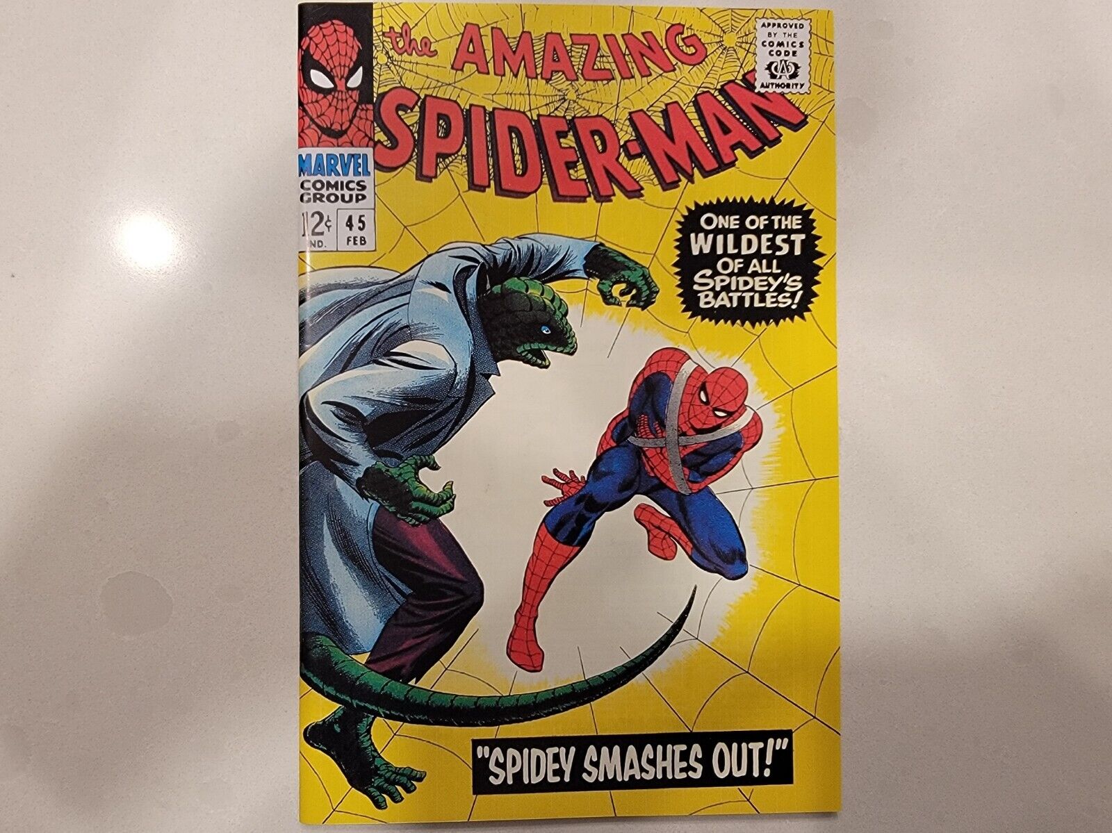 The Amazing Spider-Man #45 1966 NM Facsimile Replica Reprint Newsprint Interior