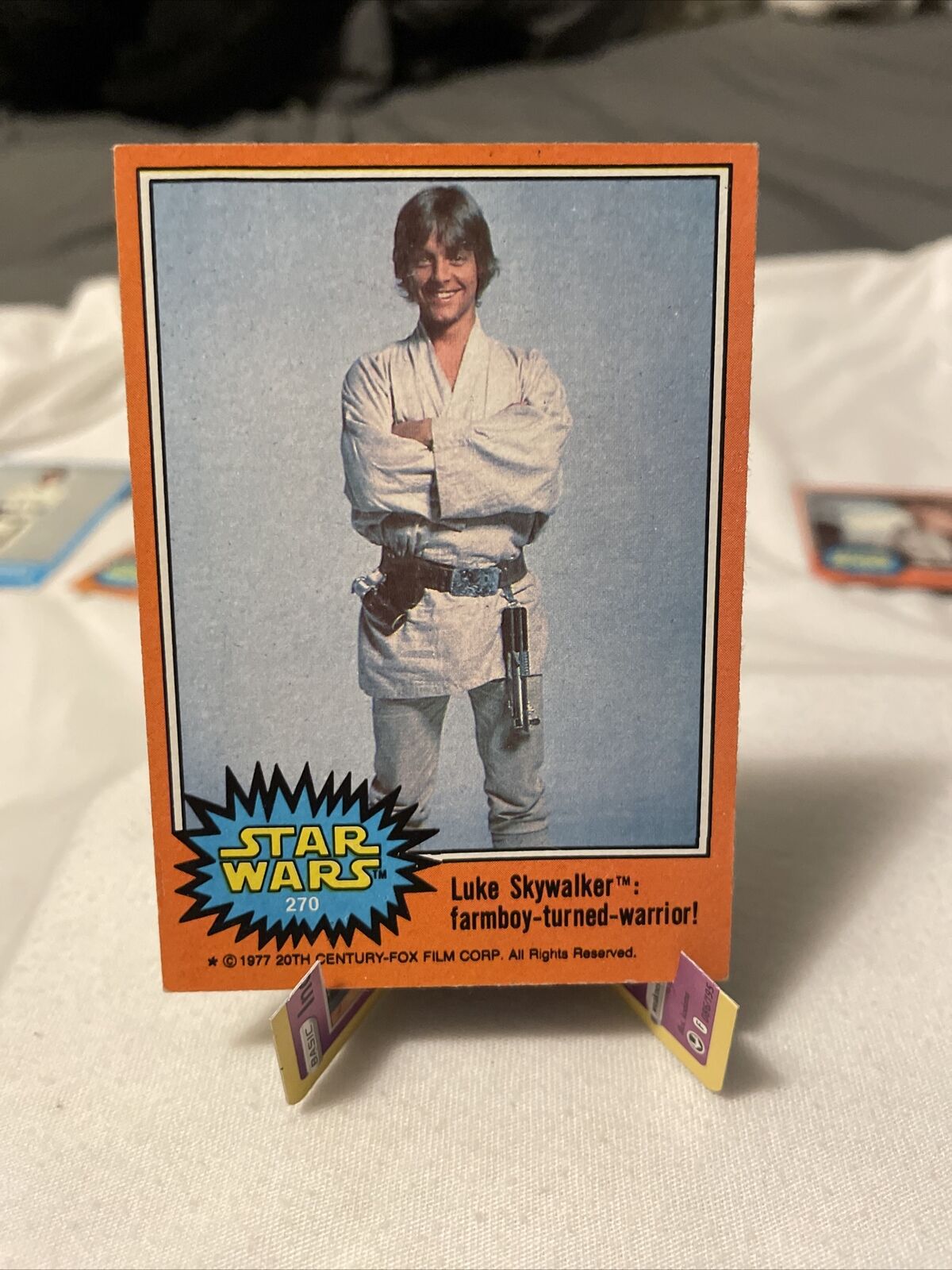 1977 Topps Star Wars #270 Luke Skywalker Farmboy Turned Warrior Great Condition