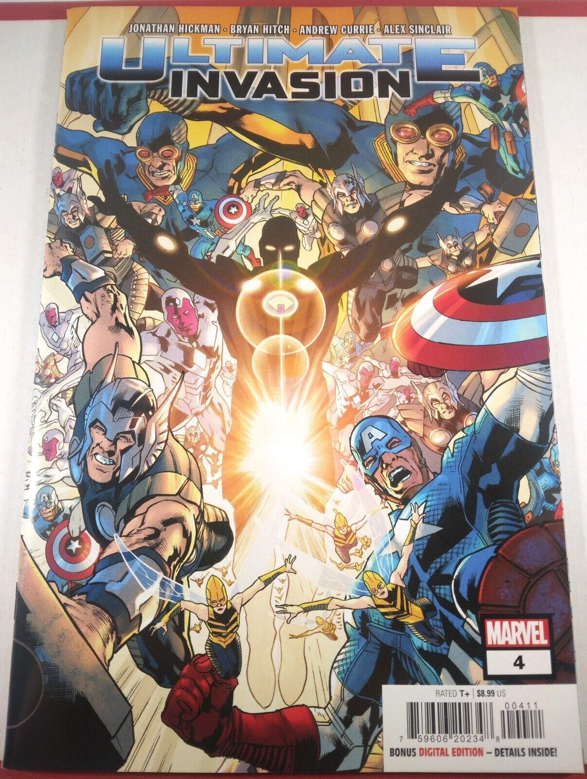 🔴🔥 ULTIMATE INVASION #4 A HITCH FIRST PRINT 🔑 Tony Stark KANG NM 2023 MARVEL
