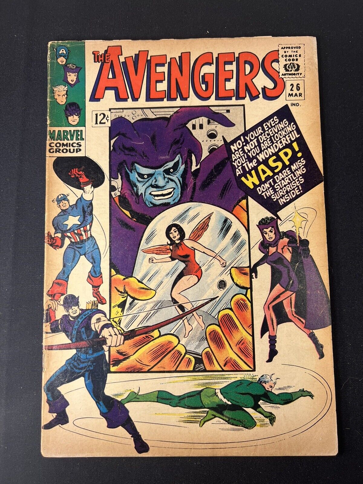Avengers #26 Marvel 1966 Vintage Silver Age - “The Voice Of The Wasp”