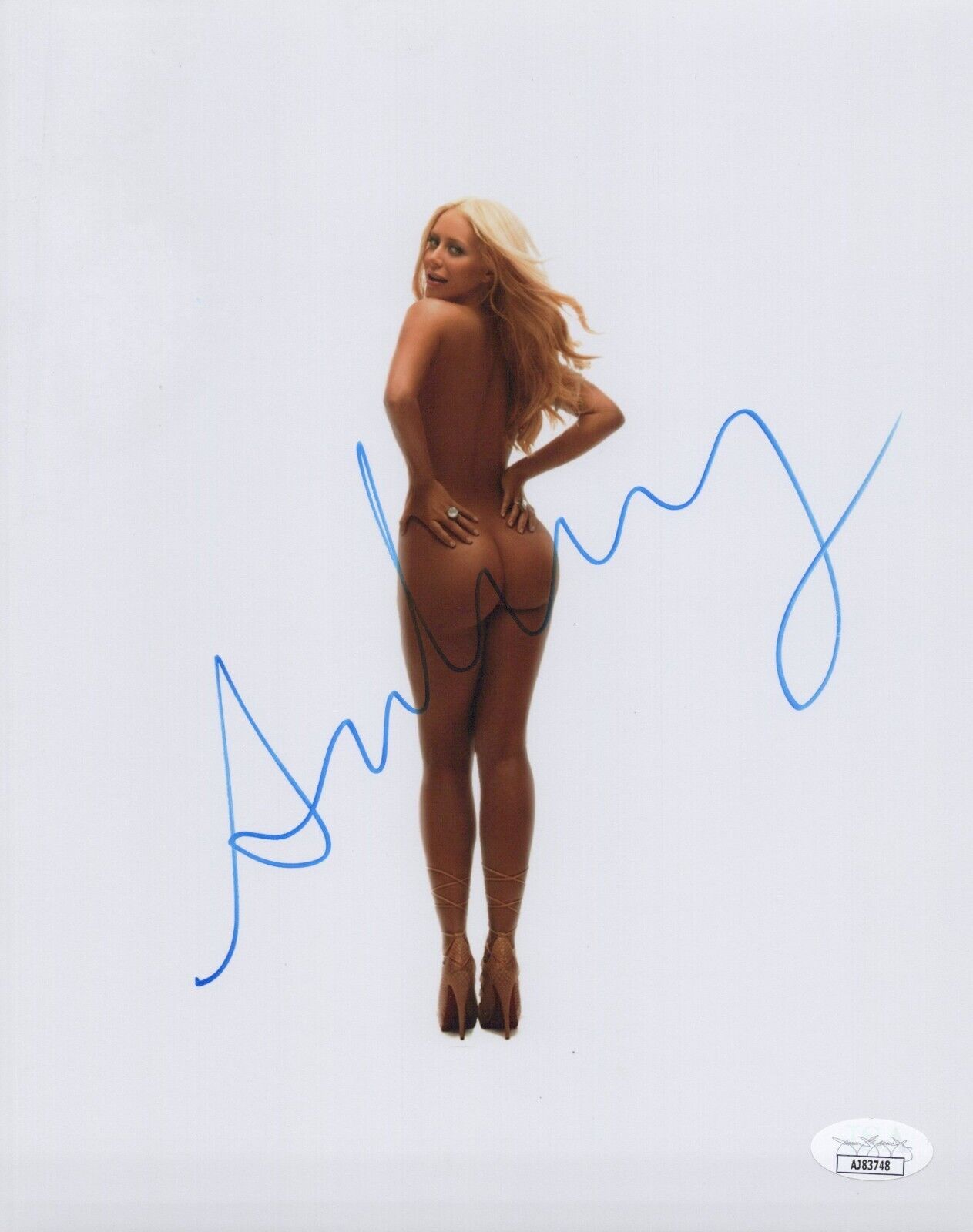 AUBREY O'DAY Signed SEXY 8x10 Photo MTV MUSCIAN Danity Kane Autograph JSA COA