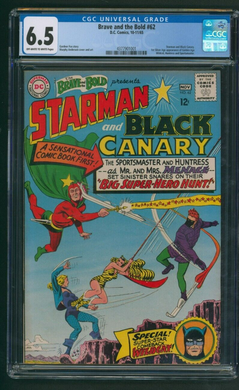 The Brave and the Bold #62 CGC 6.5 Starman and Black Canary DC Comics 1965