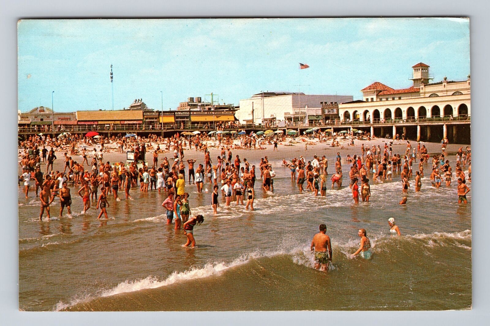 Ocean City NJ-New Jersey, Scenic Greetings, Antique, Vintage c1970 Postcard
