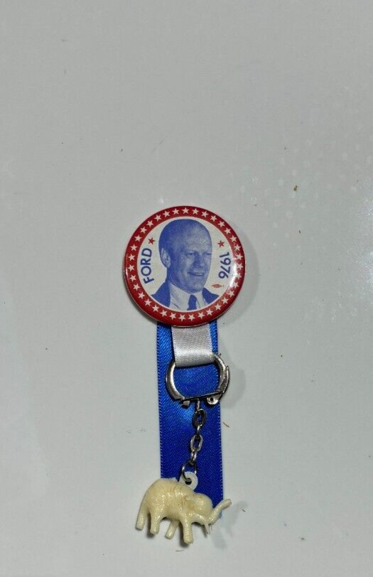 GERALD FORD FOR PRESIDENT  1976 VINTAGE RARE POLITICAL PINBACK/BUTTON NEW/MINT