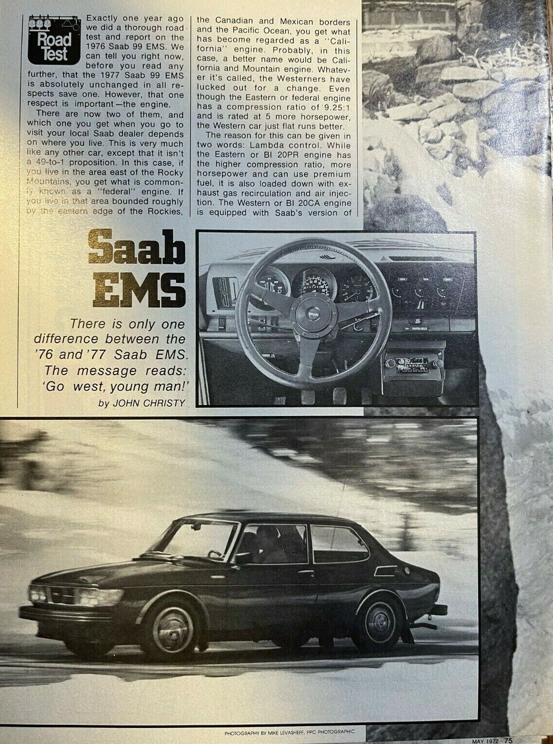  Road Test 1977 Saab EMS illustrated