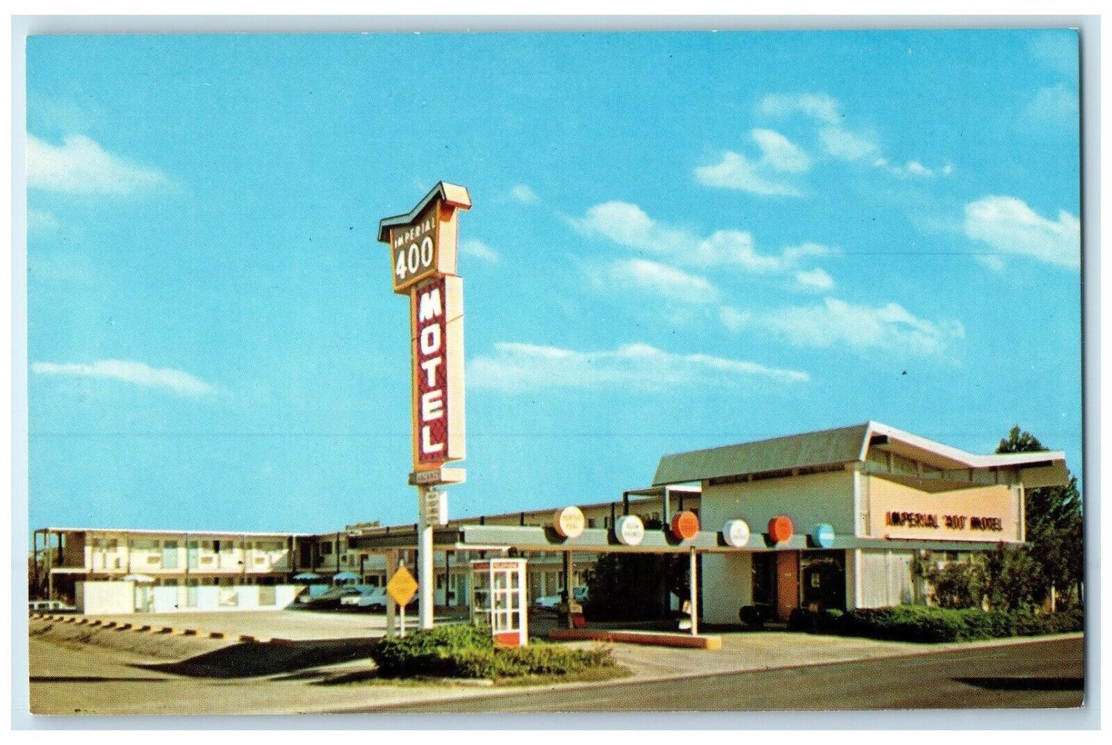 c1960 Imperial 400 Motel South Street Exterior Building McAllen Texas Postcard