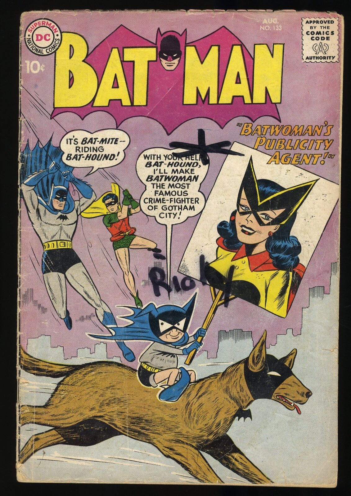 Batman #133 GD+ 2.5 Sheldon Moldoff Cover 1st App. of Bat-Mite in Batman