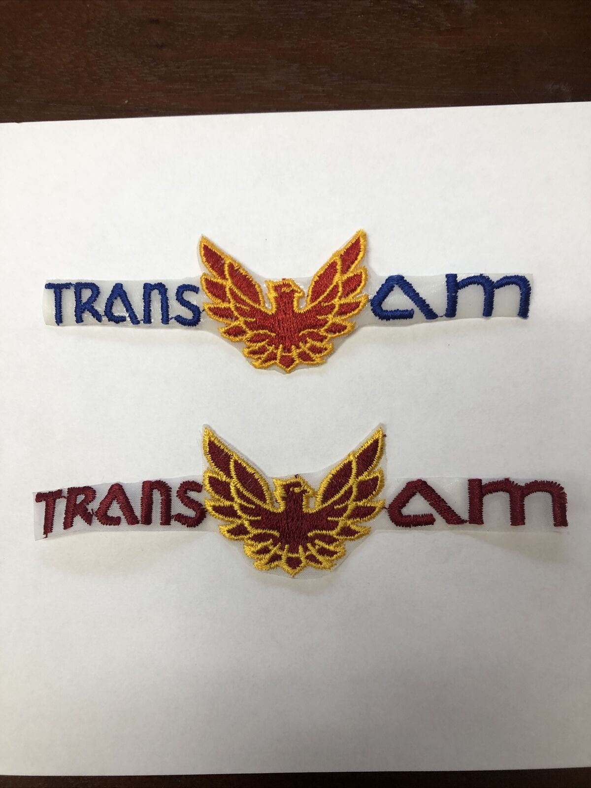New VINTAGE PONTIAC TRANS AM IRON ON EMBROIDERED PATCH Buy  1 Or Both