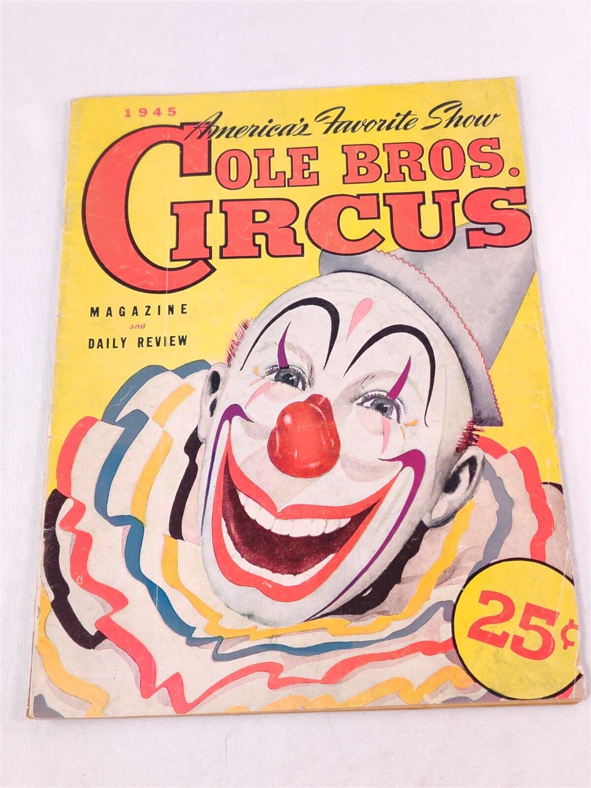 ✅ Circus Program 1945 Cole Bros Magazine Daily Review Souvenir Vintage